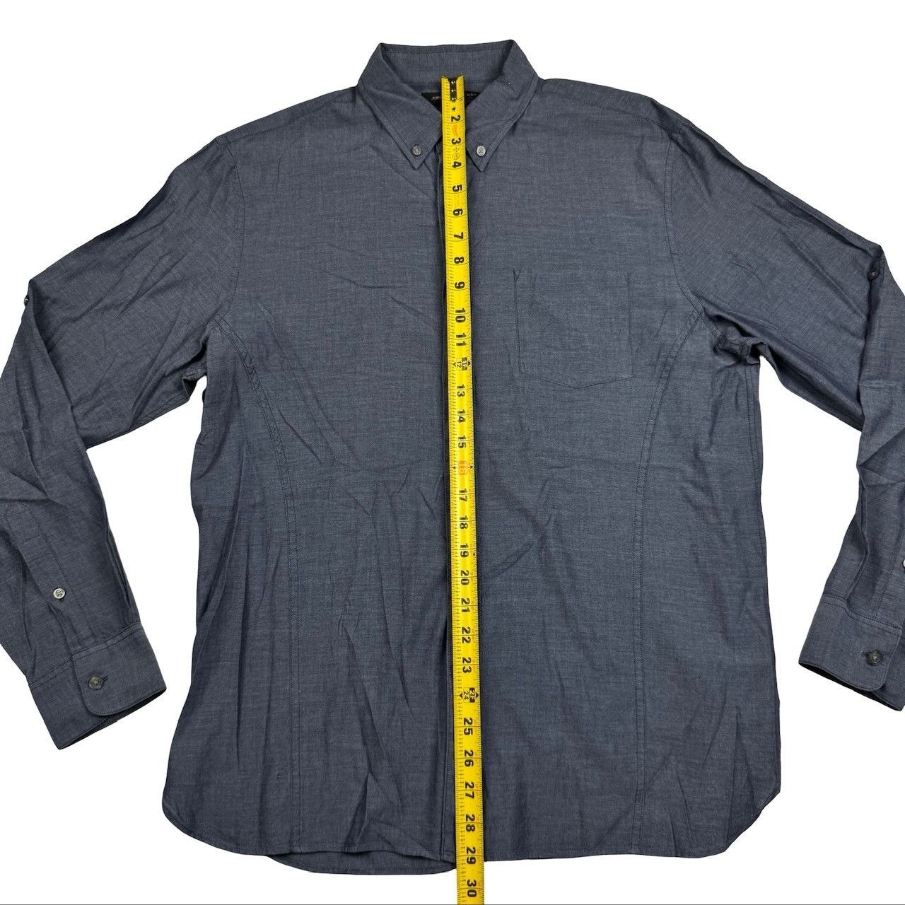 John Varvatos John Varvatos Men's 100% Cotton L/S Button Shirt Blue • Larg Size US L / EU 52-54 / 3 - 5 Thumbnail