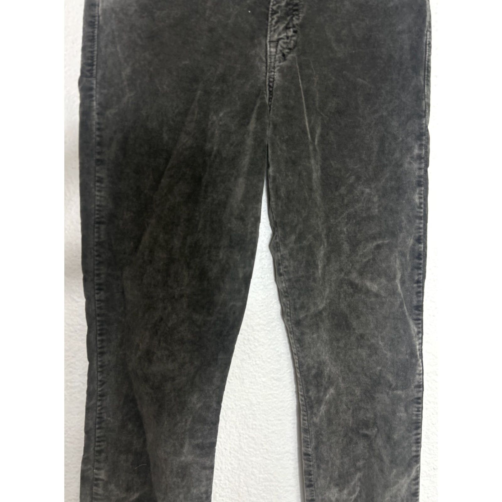 Lucky Brand LUCKY BRAND Olive Mottled Crushed Velvet AVA SUPER SKINNY Jeans 2/26 Women Regular Zip 29in Inseam Khaki Green Size 26" / US 2 / IT 38 - 3 Thumbnail