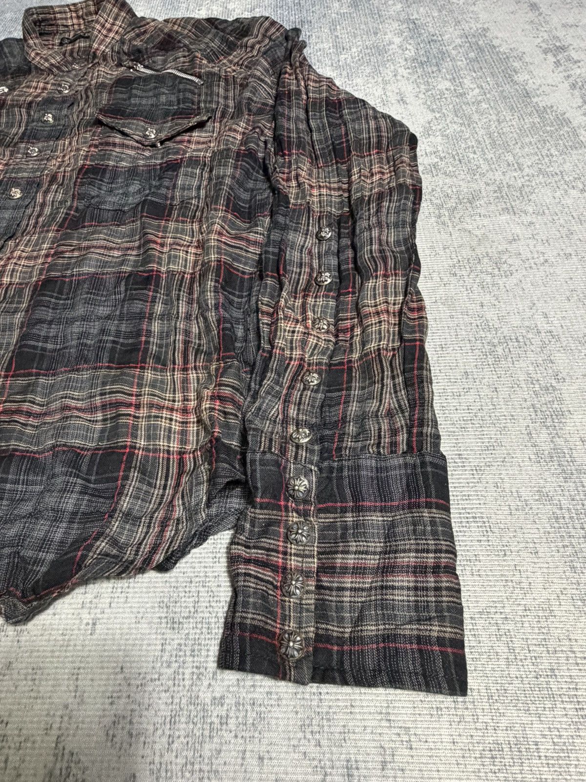 Chrome Hearts Chrome Hearts Easy Rider Flannel Shirt Size US S / EU 44-46 / 1 - 9 Thumbnail