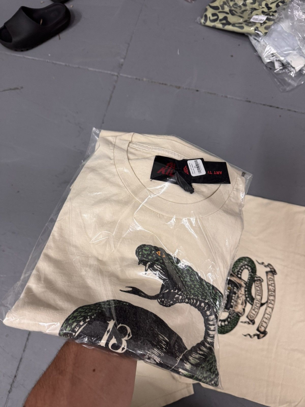 Gallery Dept. Gallery Dept Till Im Dead Tee Cream Size US XL / EU 56 / 4 - 6 Thumbnail