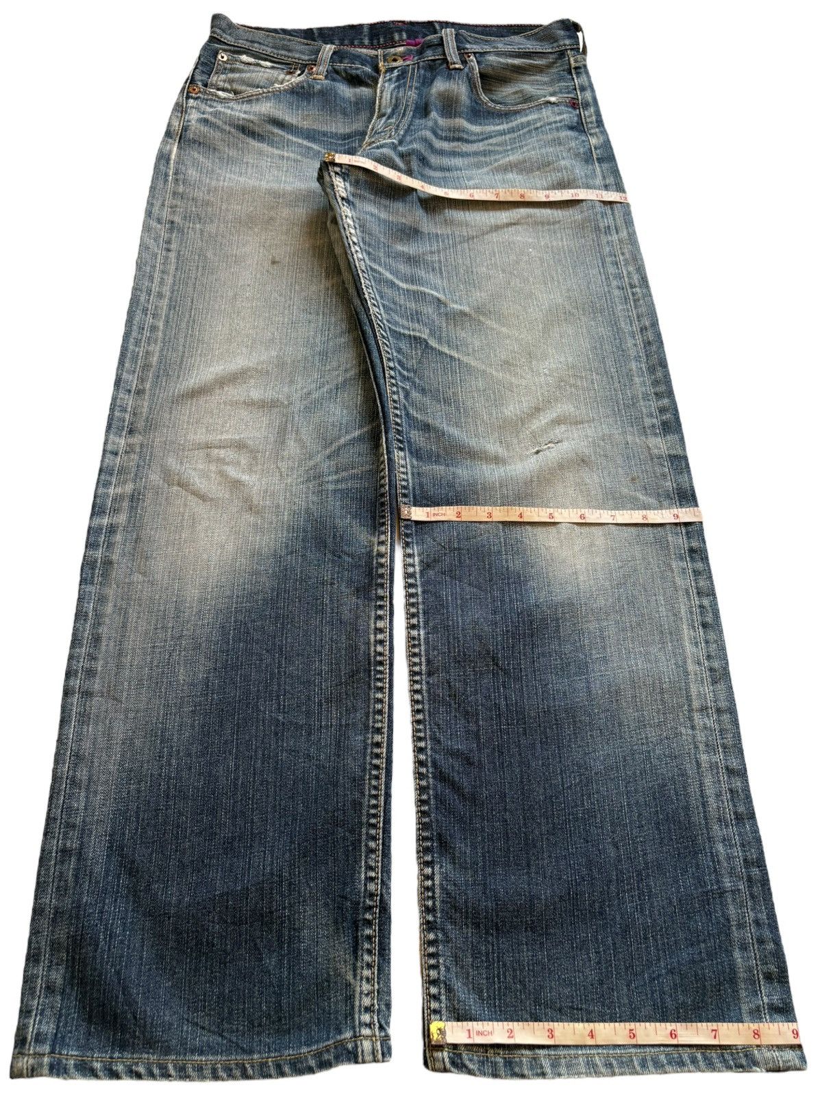 Levi's Vintage 90s Levis 503 Mud Wash Distressed Loose Baggy Jeans Size US 32 / EU 48 - 14 Thumbnail