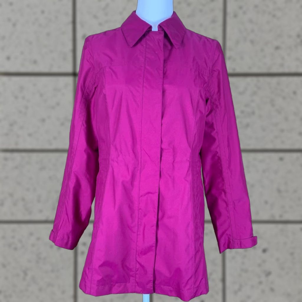 Pinko Lands Ends Womens Jacket Long Sleeve Pink Size S Full Zip Snap Closure Casual Regular Fit Mens Womens Girls? Size S / US 4 / IT 40 - 1 Thumbnail