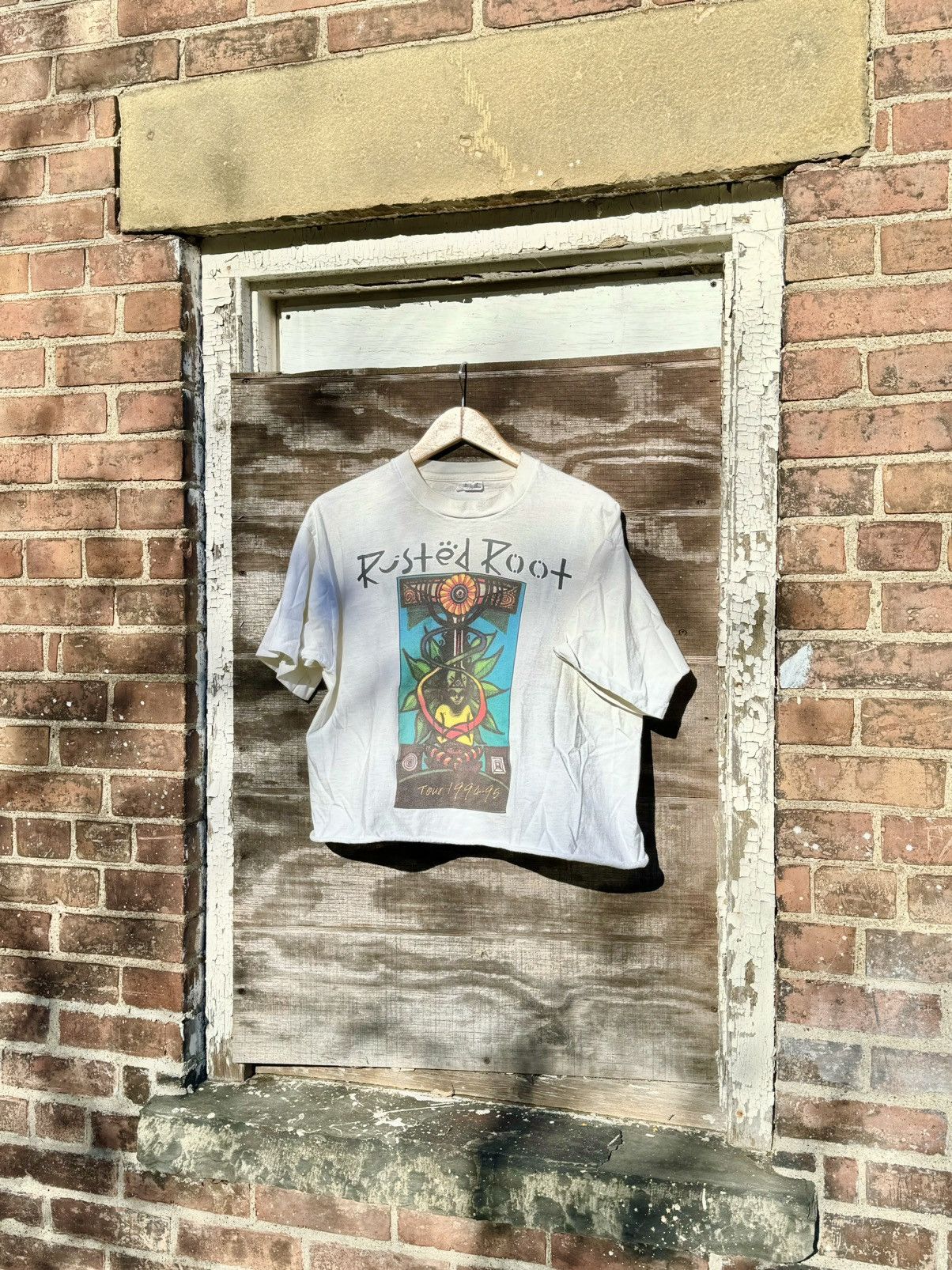 Band Tees × Vintage 1995 Rusted Root Crop 90's Vintage Rock Band Tour T-Shirt Size US XL / EU 56 / 4 - 1 Thumbnail