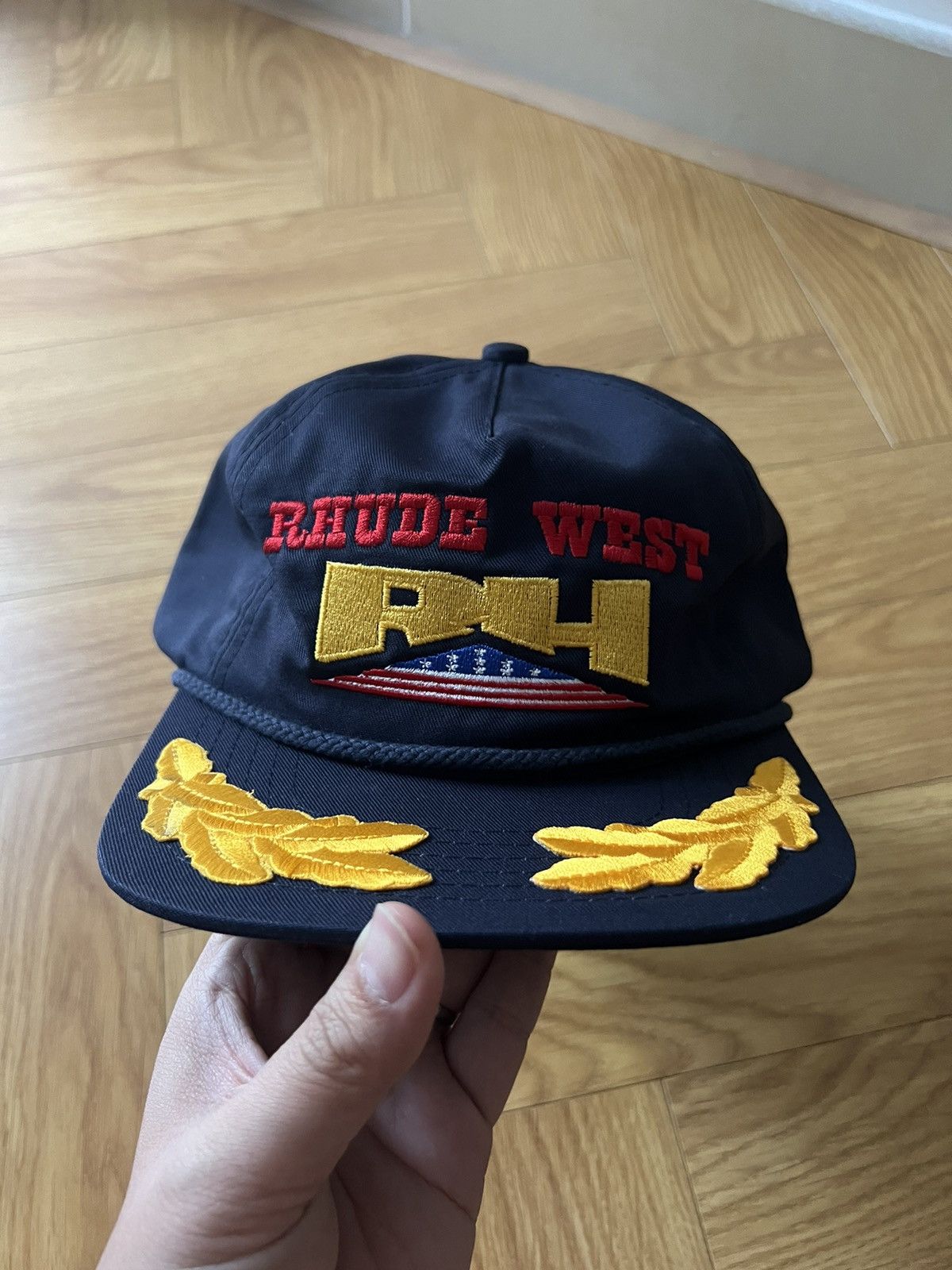 image of Rhude Cap in Navy, Men's