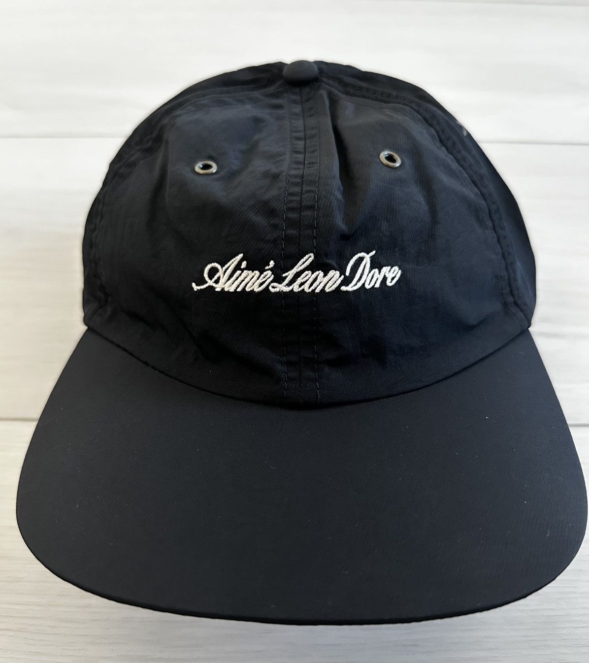 Aime Leon Dore NEW AIME LEON DORE Embroidered Script Sport Hat cap black Size ONE SIZE - 5 Thumbnail