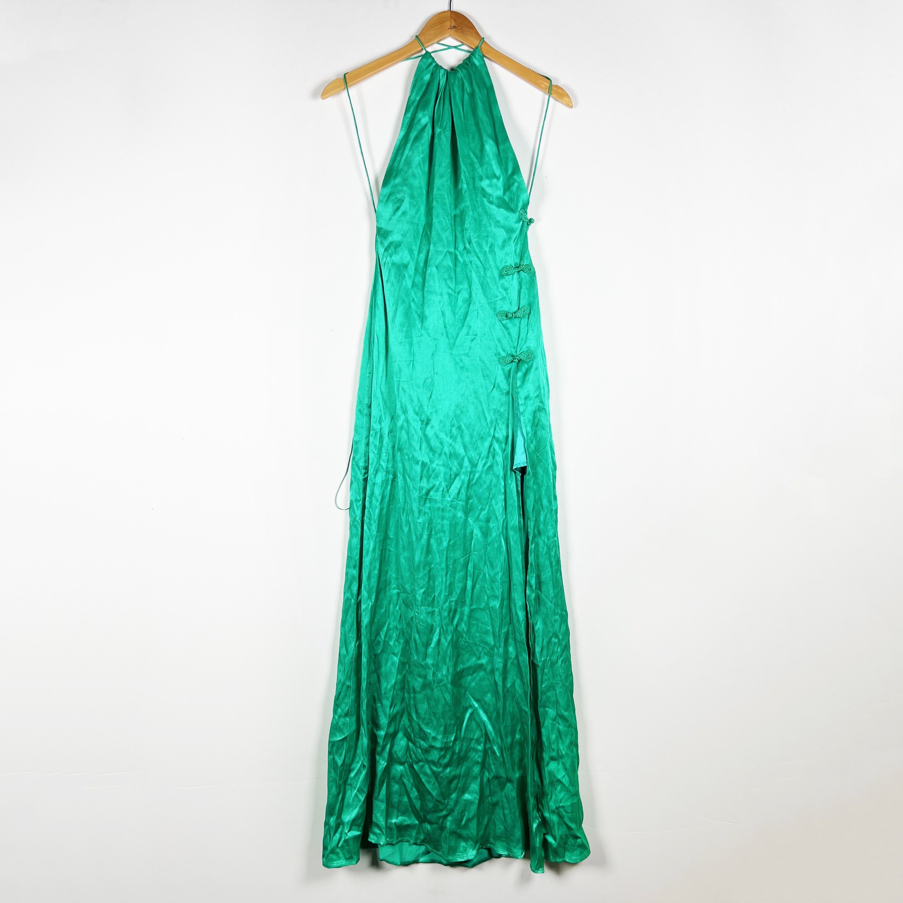 Other NEW Sau Lee Porter Satin High Halterneck Size XS / US 0-2 / IT 36-38 - 1 Thumbnail