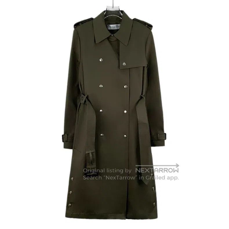 Dior Dior Dark green cotton lapel double-breasted long-sleeved Size XXS / US 00 / IT 34 - 1 Thumbnail