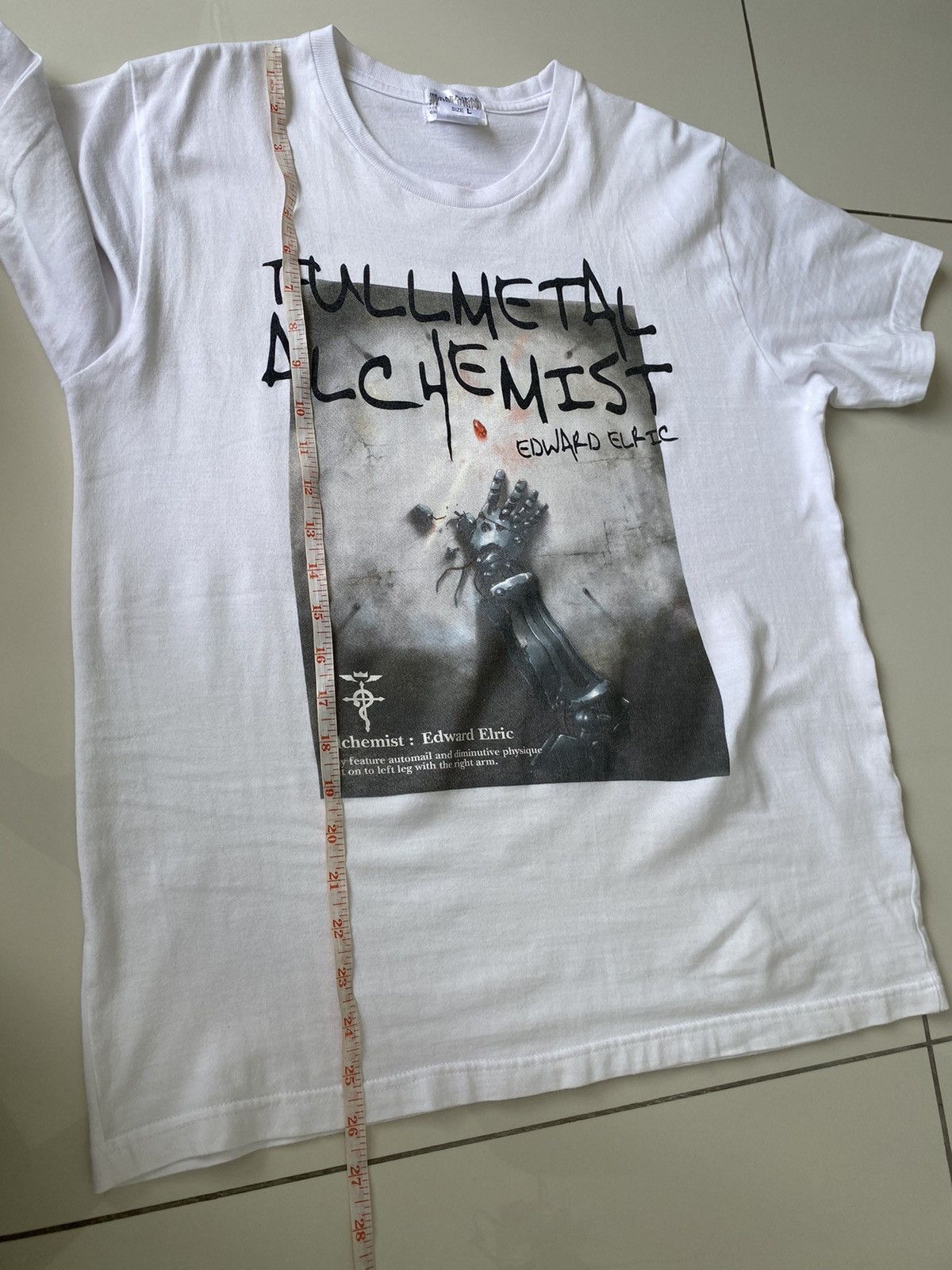 Anime Vintage Y2K Fullmetal Alchemist Edward Elric ERD GRUNGE TEE Size US L / EU 52-54 / 3 - 11 Thumbnail