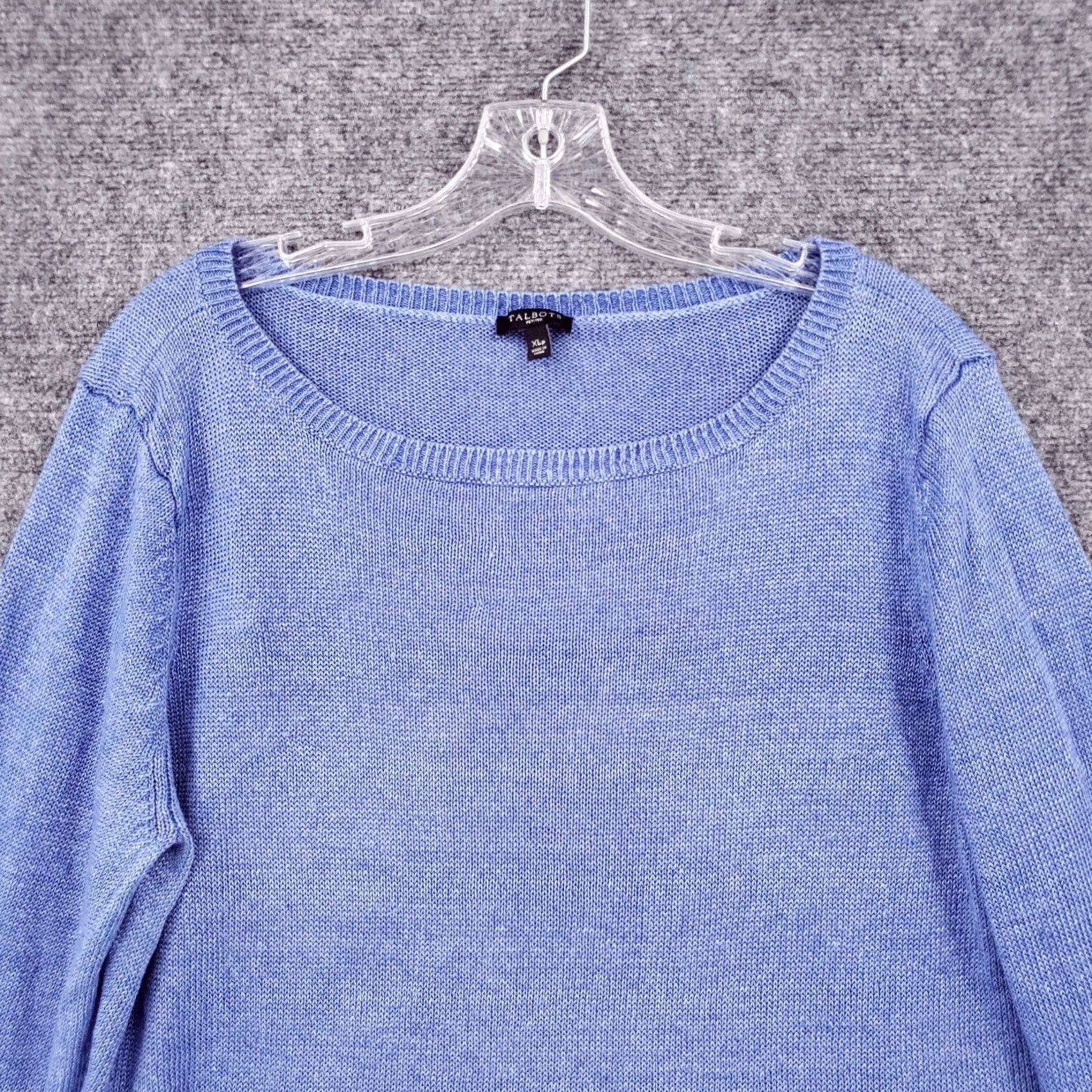Talbots Talbots Sweater Women Petite PXL Blue Linen Knit Long Sleeve Round Neck Pullover Size XL / US 12-14 / IT 48-50 - 3 Thumbnail