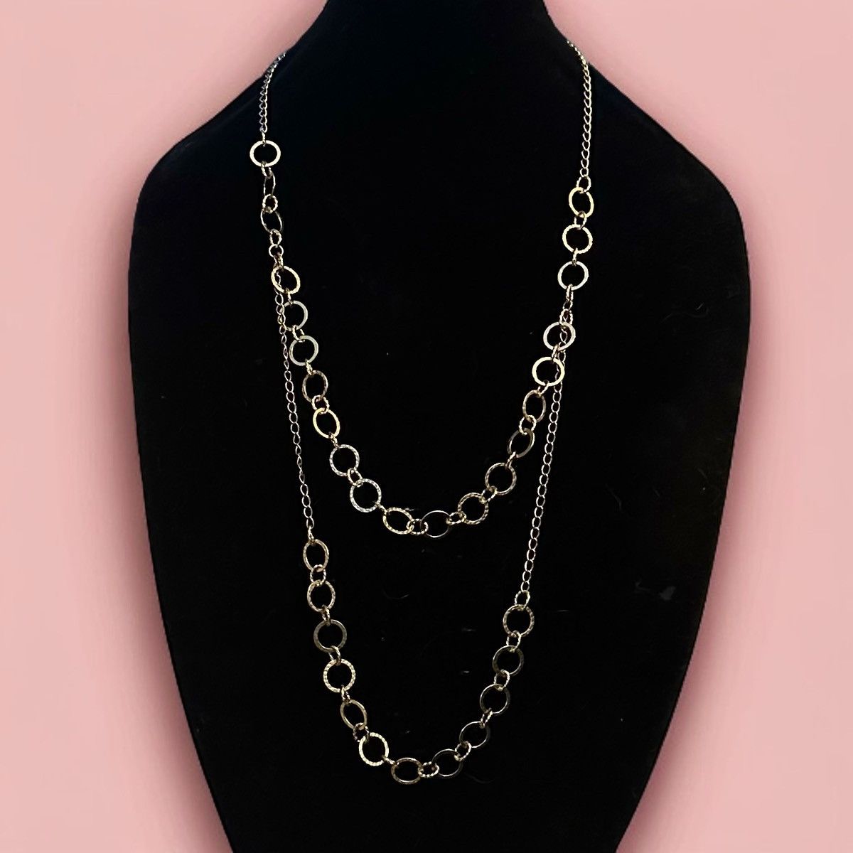 Rachel Zoe Rachel Zoe gold tone layered circle link necklace Size ONE SIZE - 1 Thumbnail
