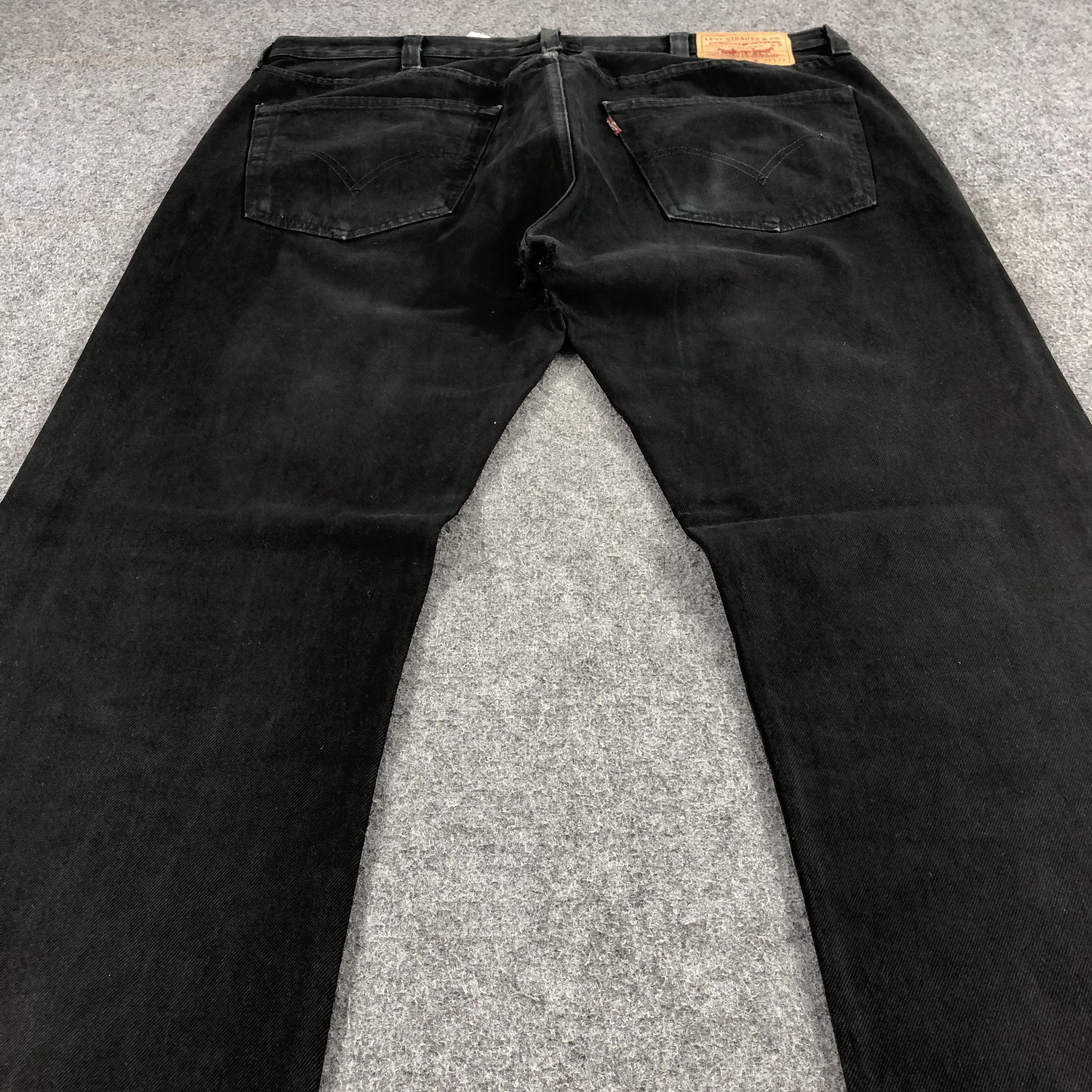 Levi's Vintage Black Levis 501 Distress Jeans-JM1548 Size US 39 - 4 Thumbnail