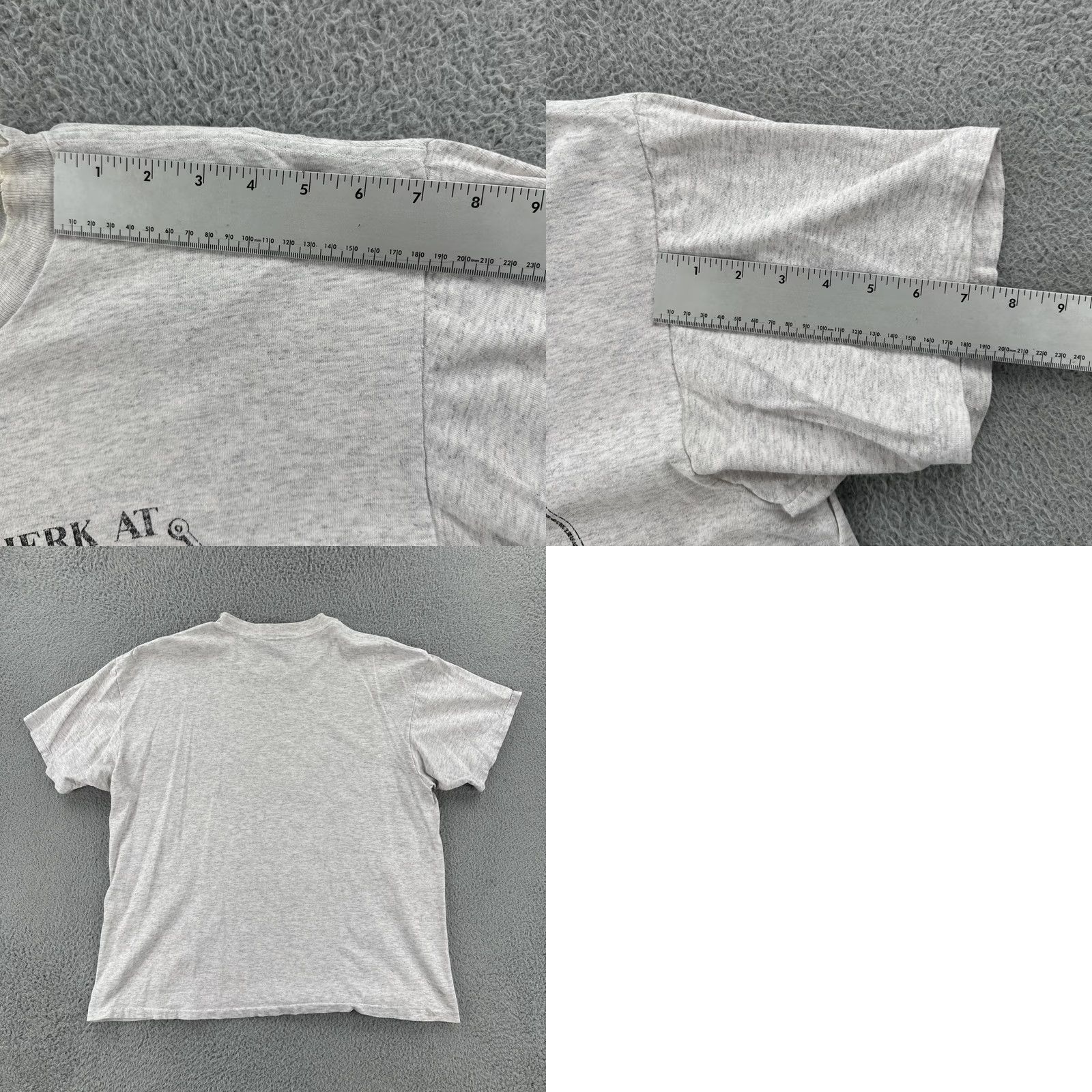 Delta Vintage Delta Mens XL Gray Single Stitch Made In USA Shirt 90s Fishing Humor Tee Size US XL / EU 56 / 4 - 10 Thumbnail