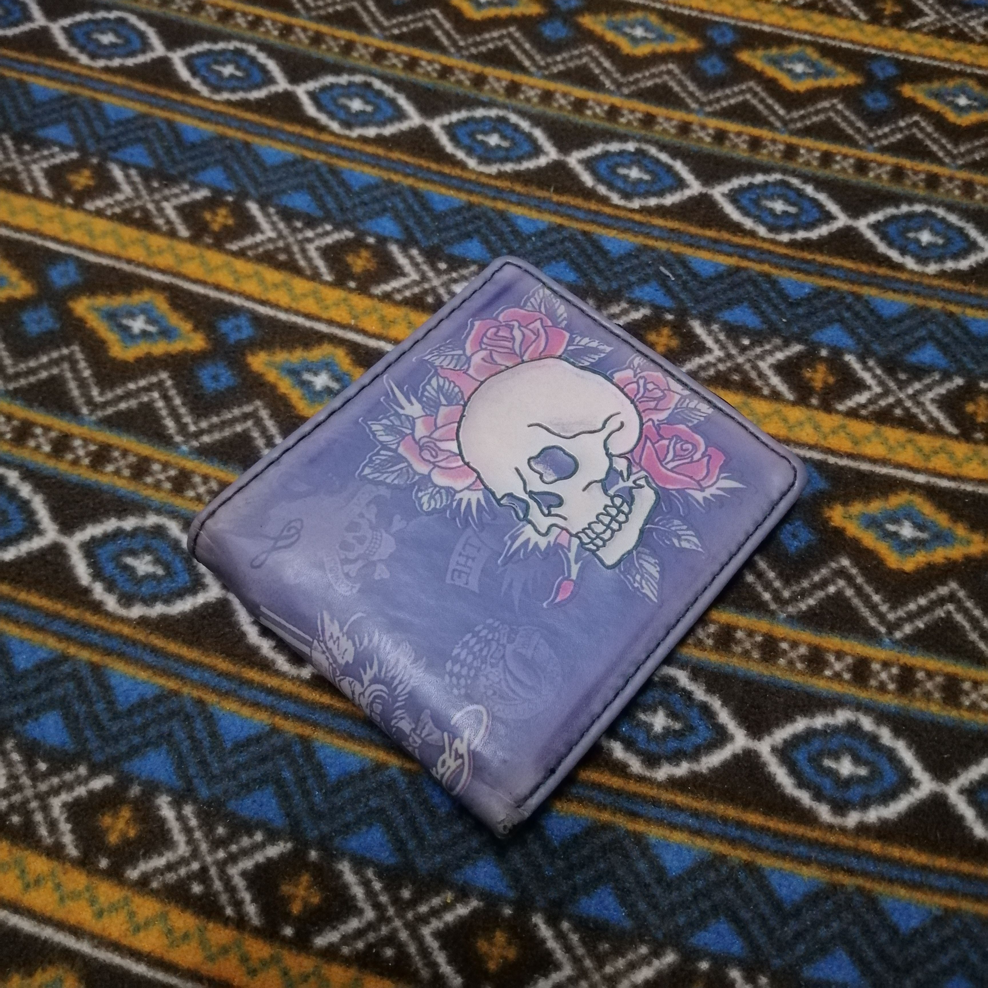 Ed Hardy Vintage Ed Hardy Olive Skull Wallets Size ONE SIZE - 2 Thumbnail