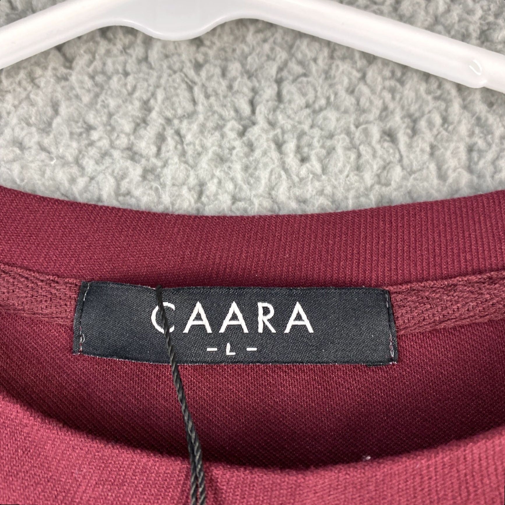 Vintage VINTAGE Caara Dress Large Short Sleeve Burgundy Casual Pullover Belted Womens Size 36" / US 14 / IT 50 - 4 Thumbnail