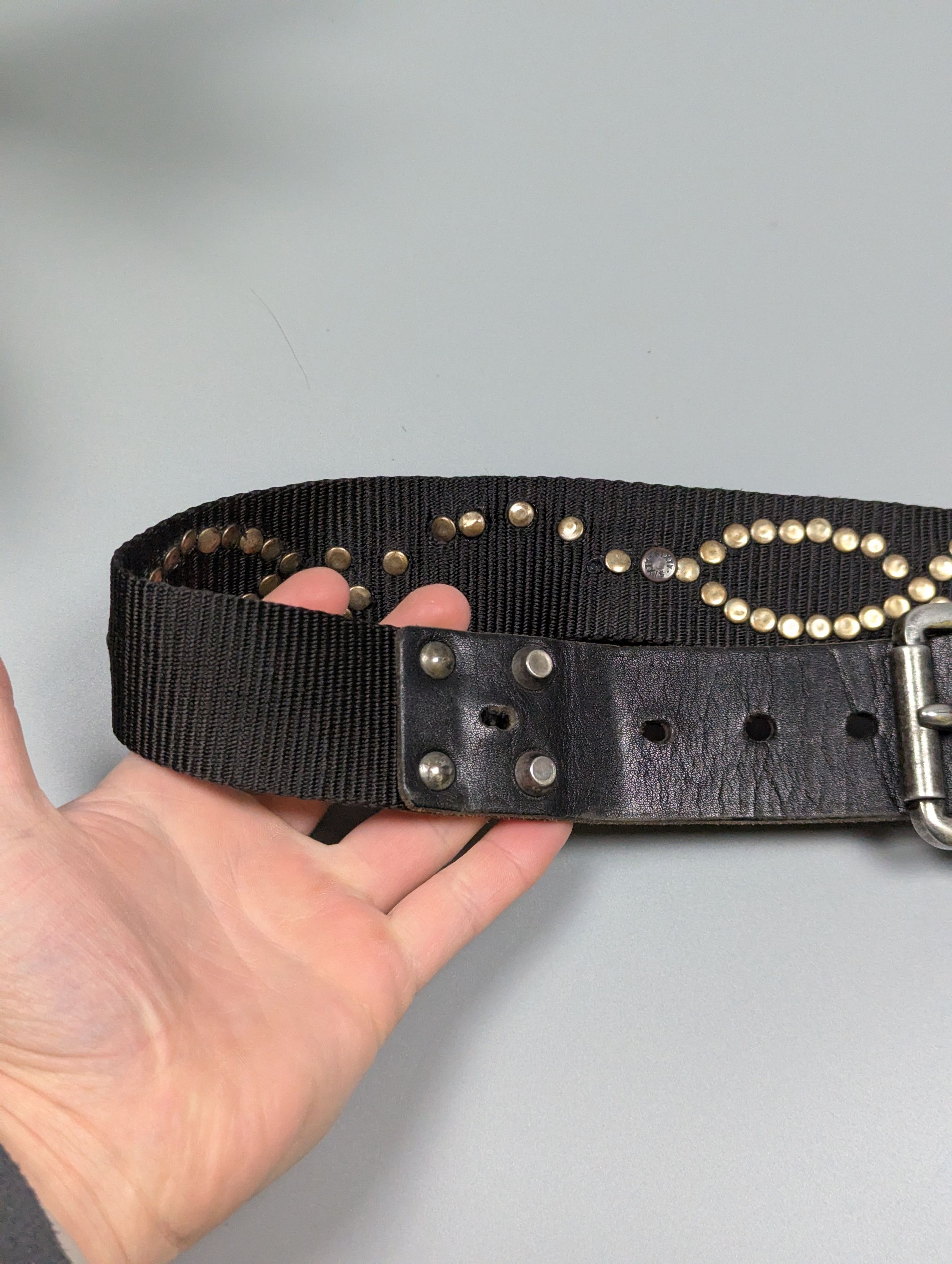 Energie Vintage Rare 90s Energie by Miss Sixty Studded Belt Size 36 - 4 Thumbnail