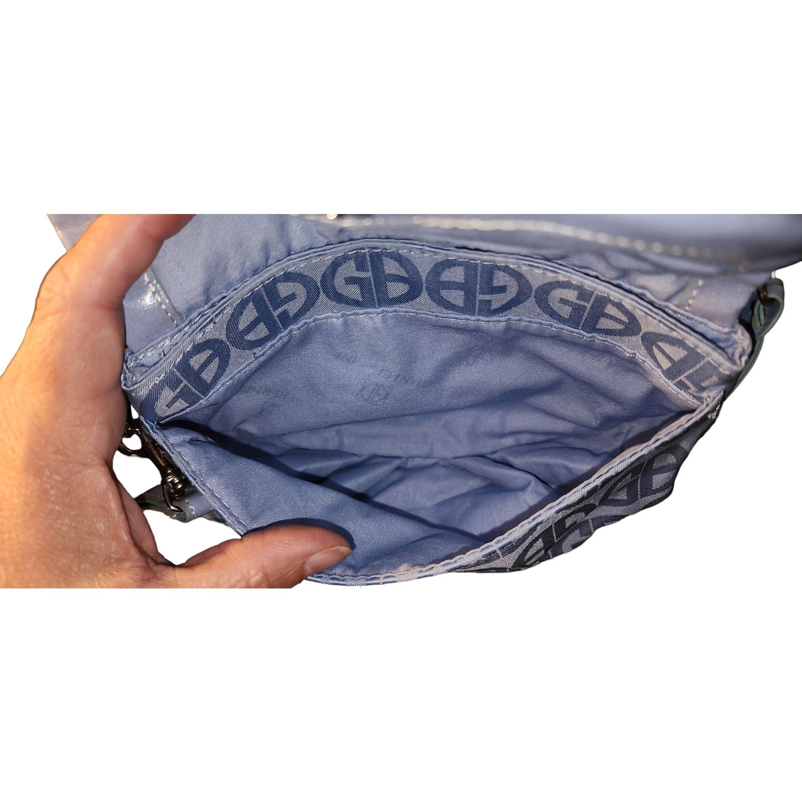 Giani Bernini Giani Bernini satin faux leather trim clutch & card wallet. Size ONE SIZE - 3 Thumbnail