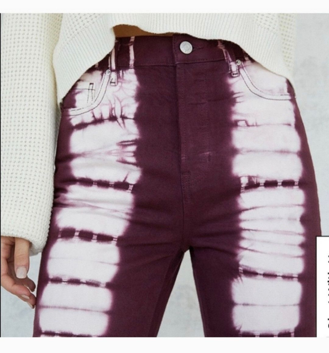 Pacsun *NWOT* Women's Raspberry Tie-Dye PacSun Jeans Size 26" / US 2 / IT 38 - 5 Thumbnail