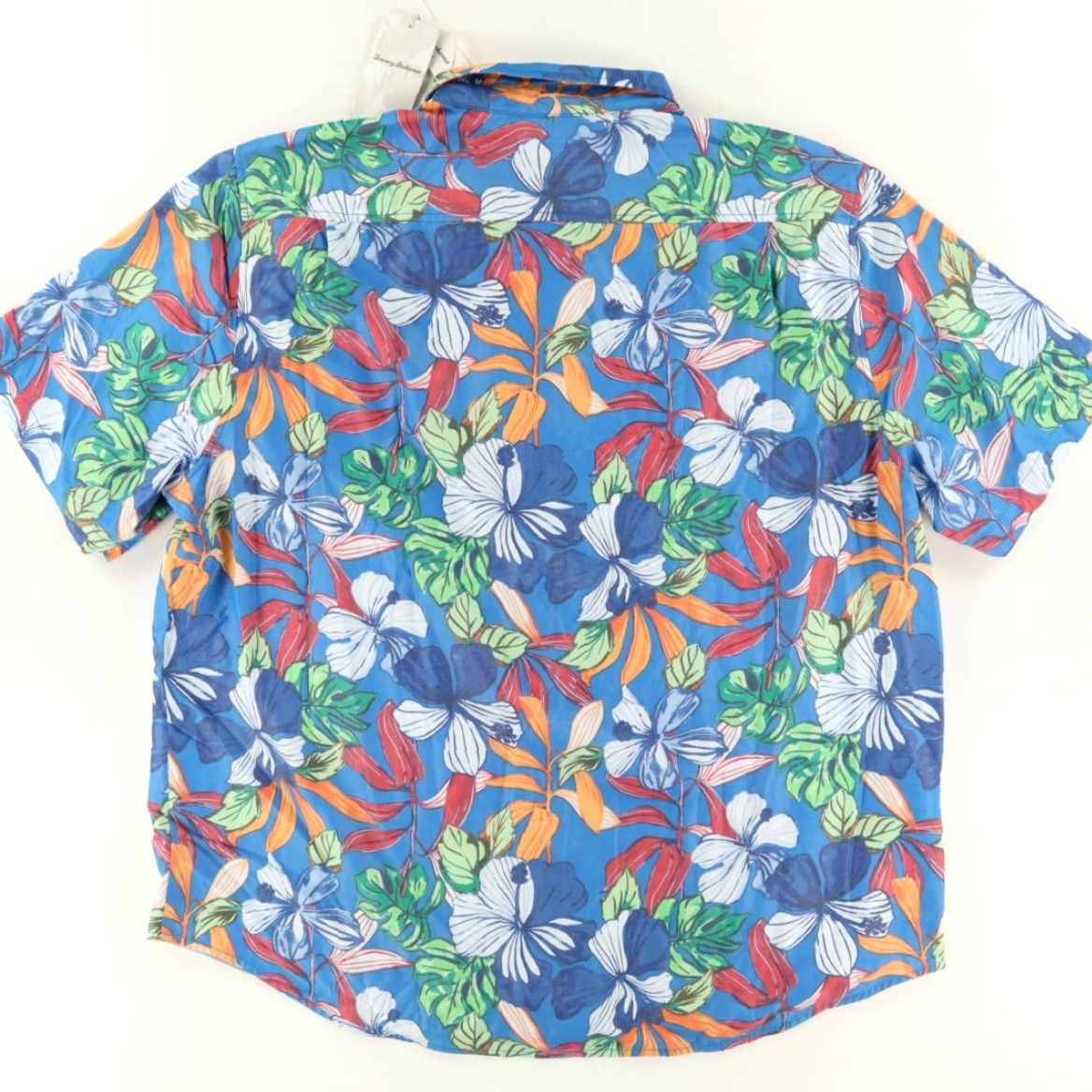 Tommy Bahama Tommy Bahama The Coconut Point Luau Modal Floral Button Up Shirt Blue Men's 3XL Size US XXL / EU 58 / 5 - 4 Thumbnail