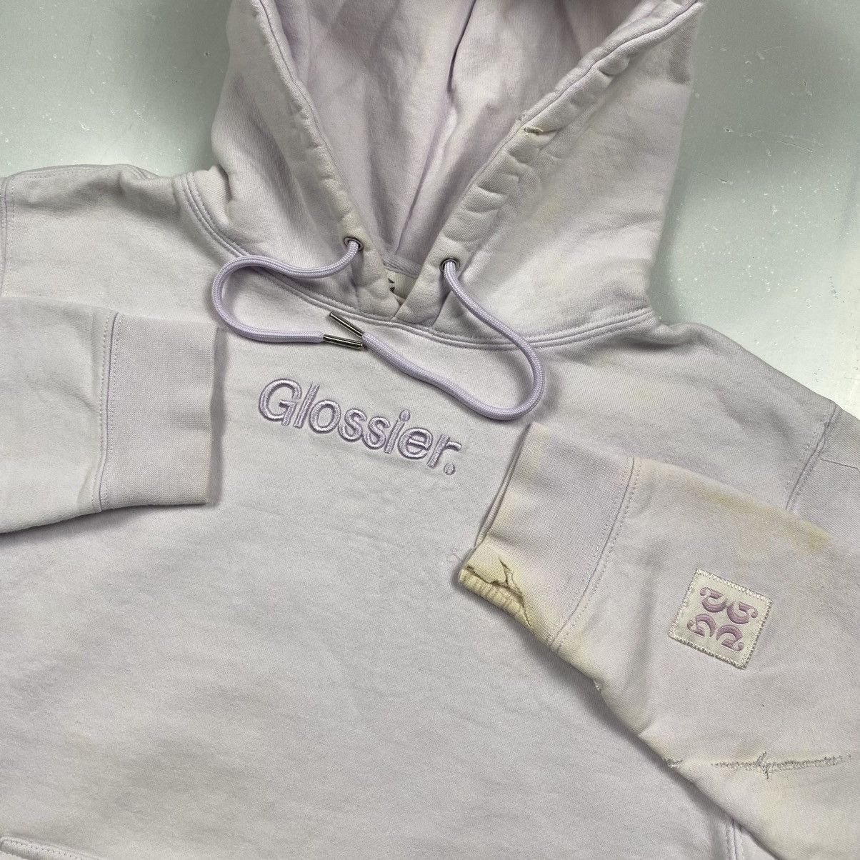 Other Distressed Trashed Glossier Lilac Pullover Size US S / EU 44-46 / 1 - 2 Thumbnail