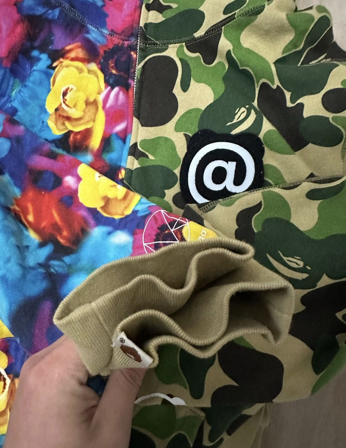 Bape #bape ABC x Ninagawa Mika Color Block Camo Shark Hoodie K5 Size US XL / EU 56 / 4 - 7 Thumbnail