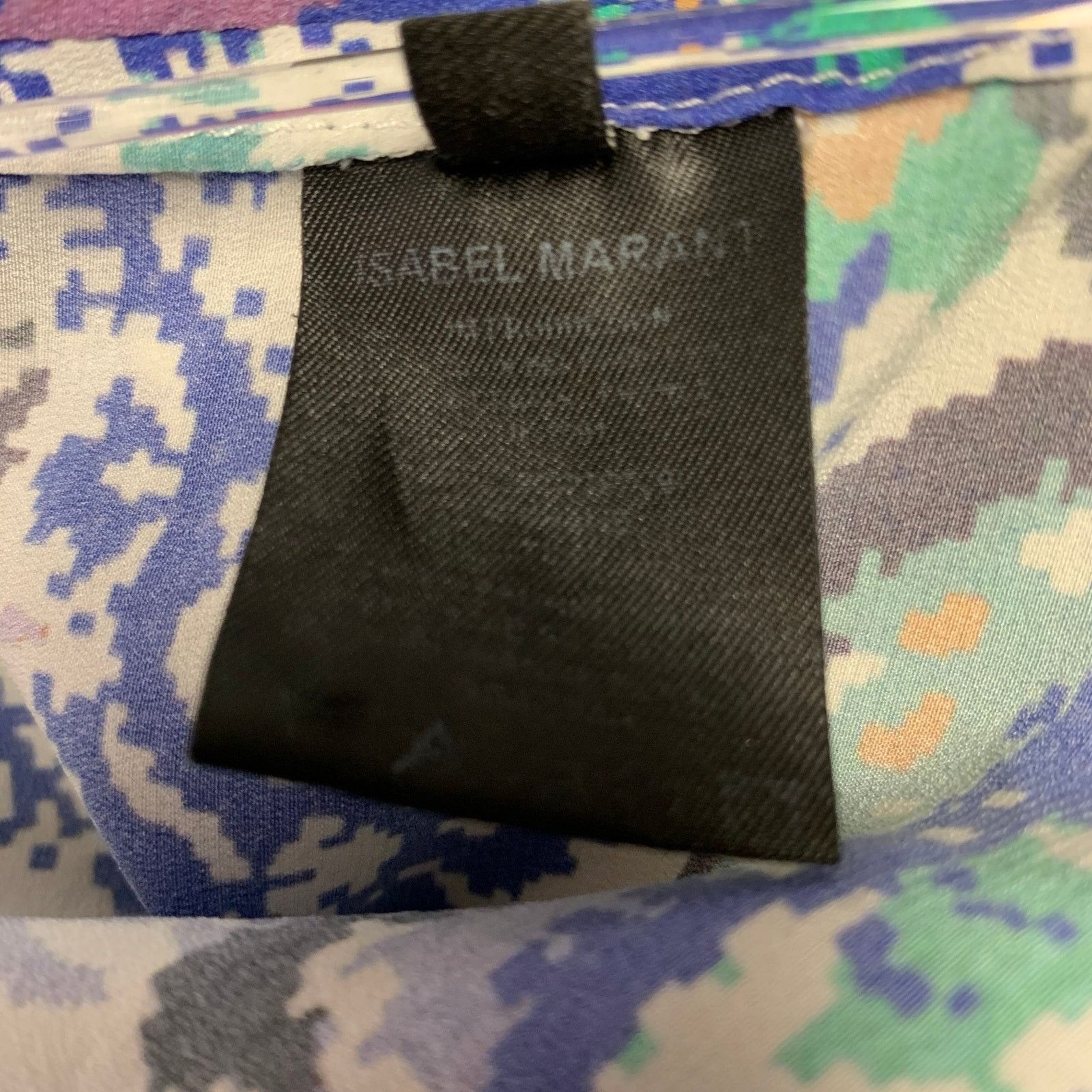 Isabel Marant ISABEL MARANT 2 Blue White Abstract Sleeveless Casual Top Size XS / US 0-2 / IT 36-38 - 6 Thumbnail