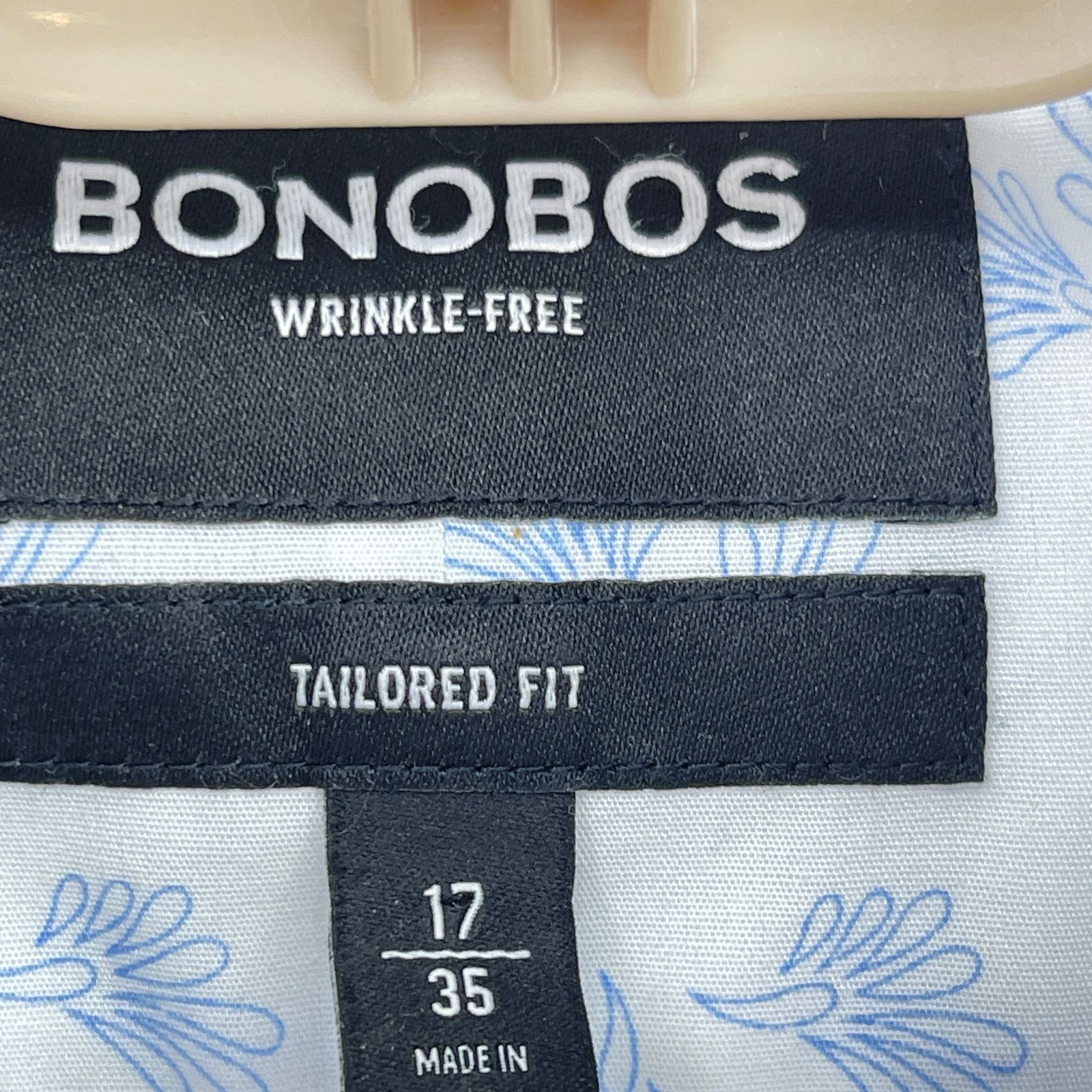 Bonobos Bonobos Button Down Shirt Tailored Fit Wrinkle Free 17/35 Size US L / EU 52-54 / 3 - 7 Thumbnail