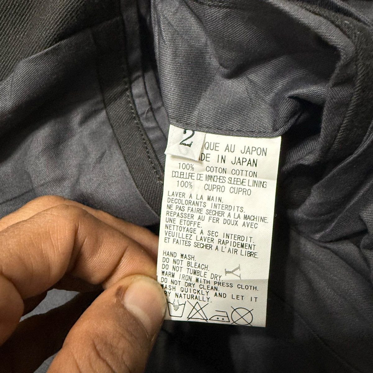 Yohji Yamamoto Y’s Yohji Yamamoto Hard Cotton Leather Coat Size US S / EU 44-46 / 1 - 9 Thumbnail
