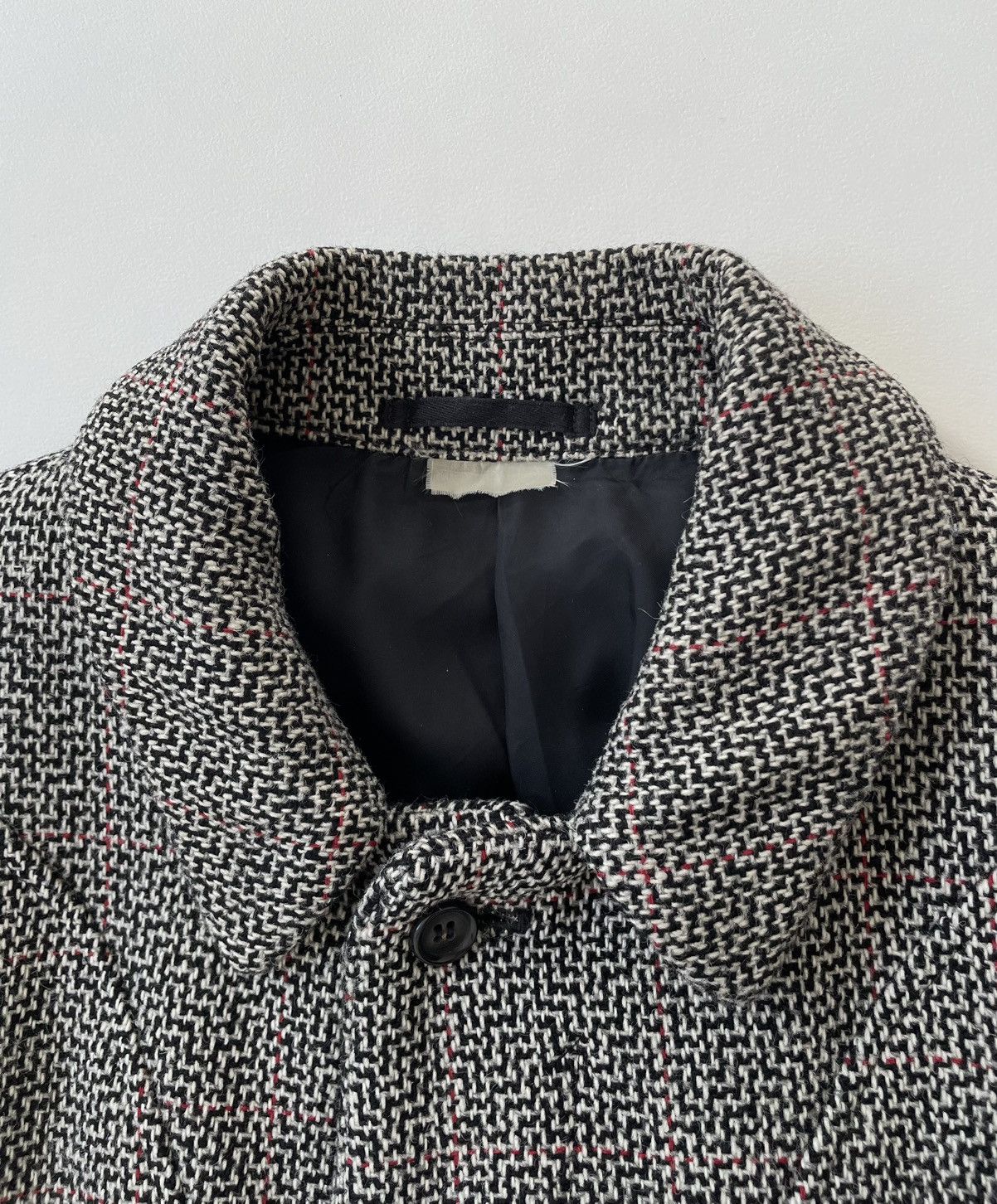Comme des Garcons A/W 03 Panelled Patterned Weave Overcoat Size US L / EU 52-54 / 3 - 6 Thumbnail
