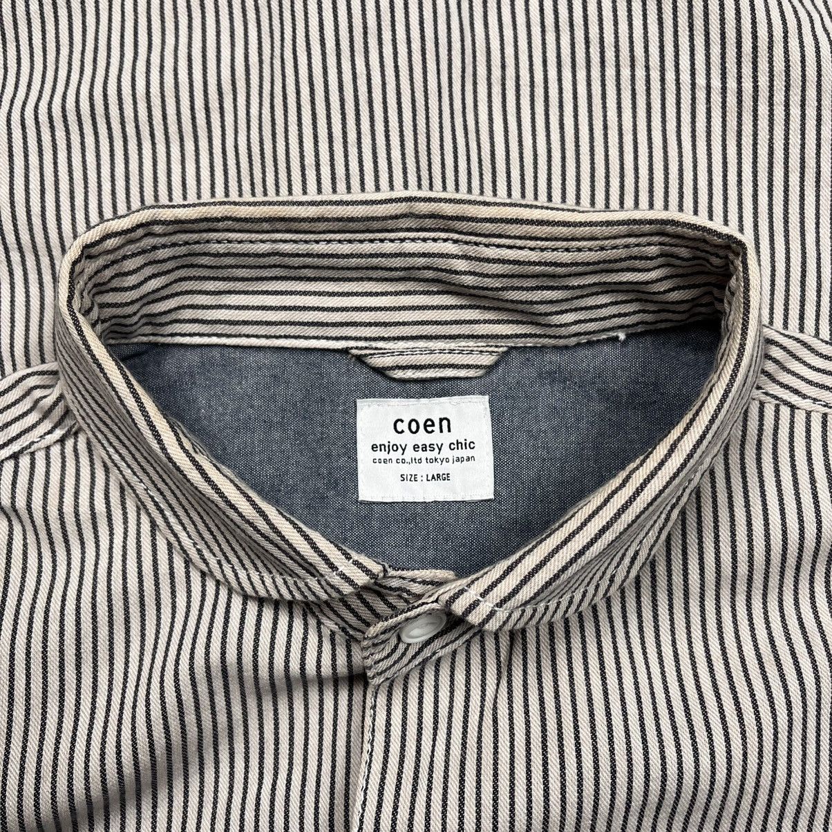 Japanese Brand Coen Hickory Jacket Side Pocket Size US L / EU 52-54 / 3 - 8 Thumbnail