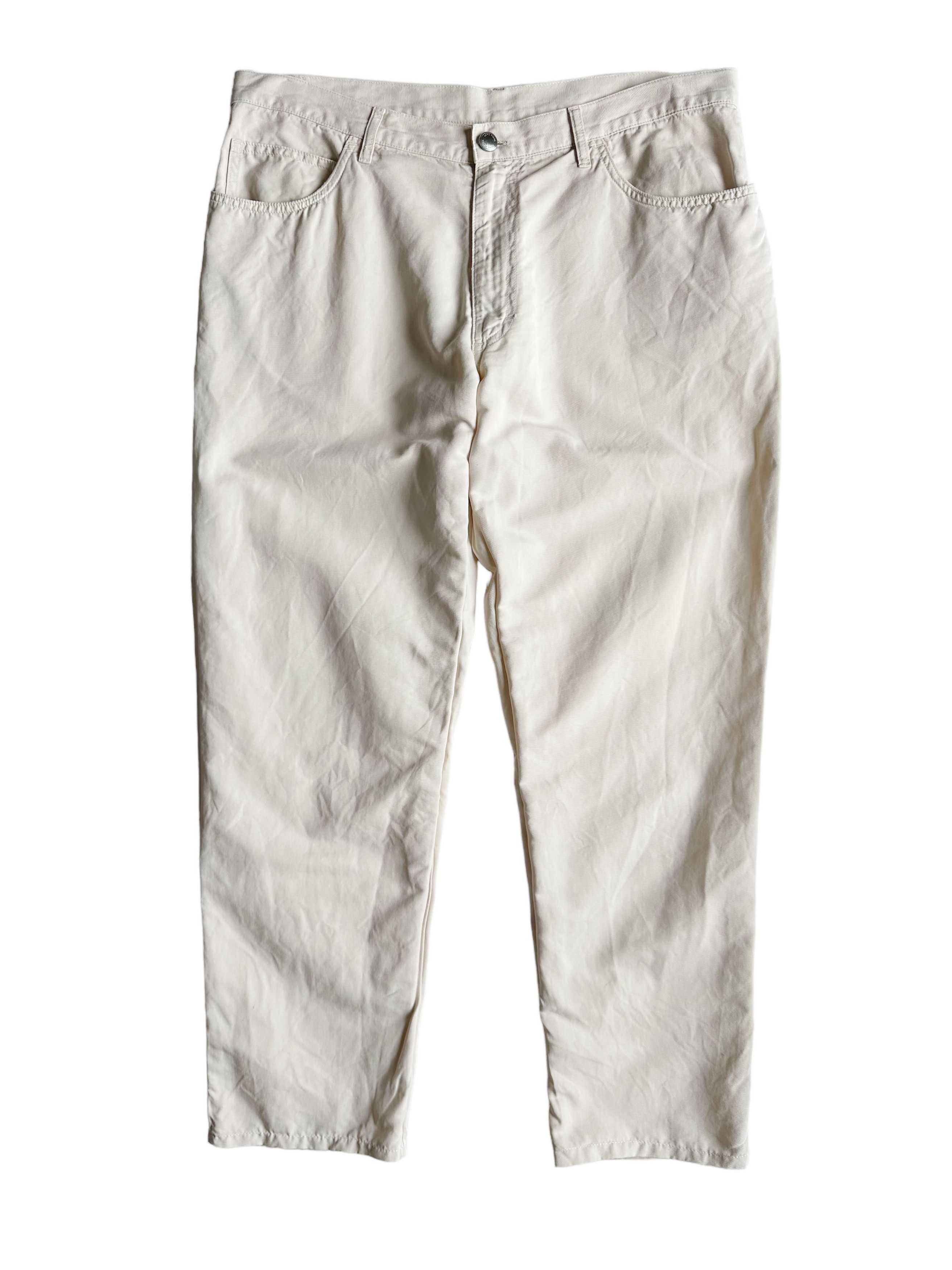 image of Loro Piana Cotton Linen Blend Pants Sz38 in Beige, Men's