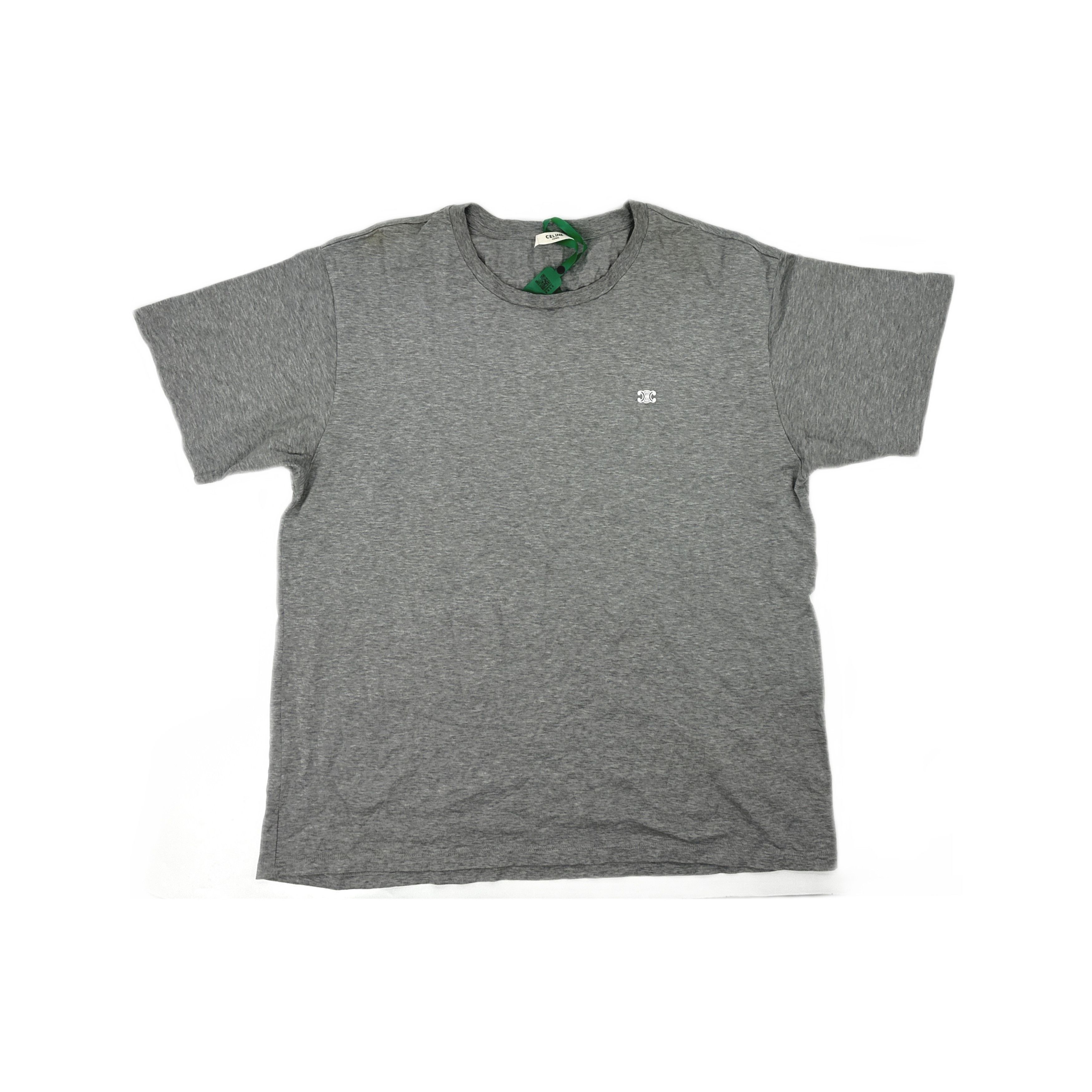 Celine CELINE Triomphe Logo T-Shirt Size XL Size US XL / EU 56 / 4 - 1 Thumbnail