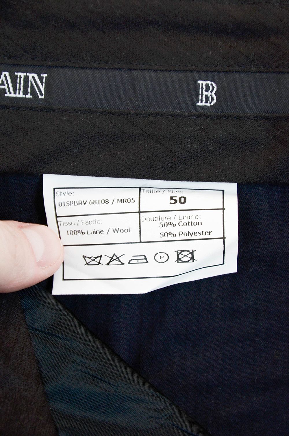 Balmain Balmain Classic Wool Suit – Navy – Size 50R Size 50R - 20 Thumbnail