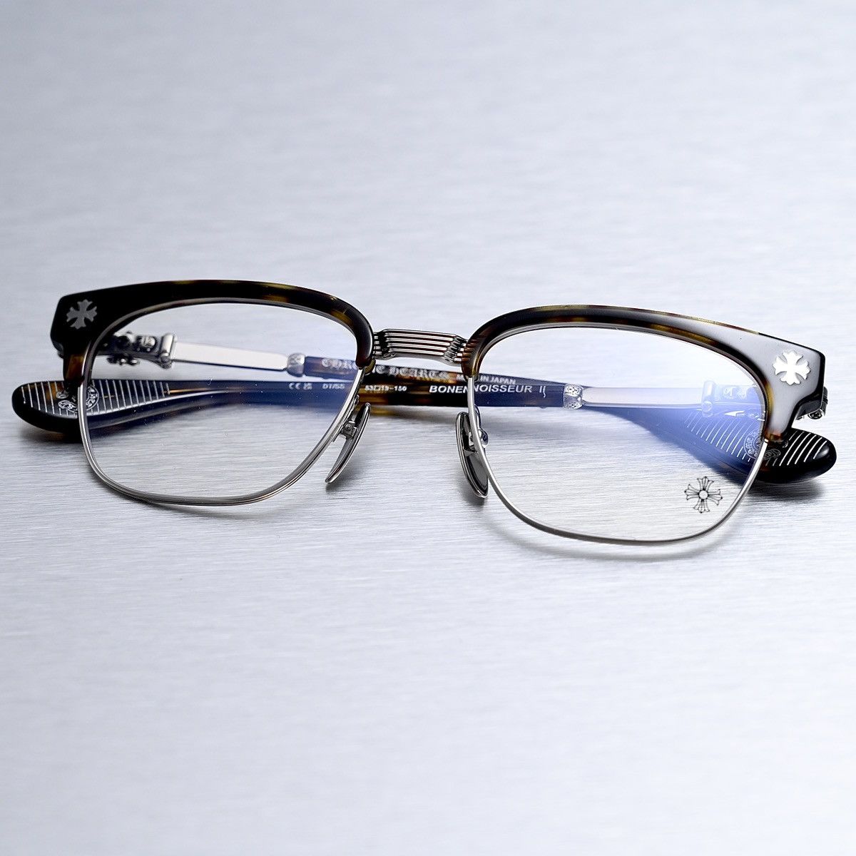 Chrome Hearts CHROME HEARTS BONENNOISSEUR II DTT SHINY SILVER GLASSES Size ONE SIZE - 12 Thumbnail