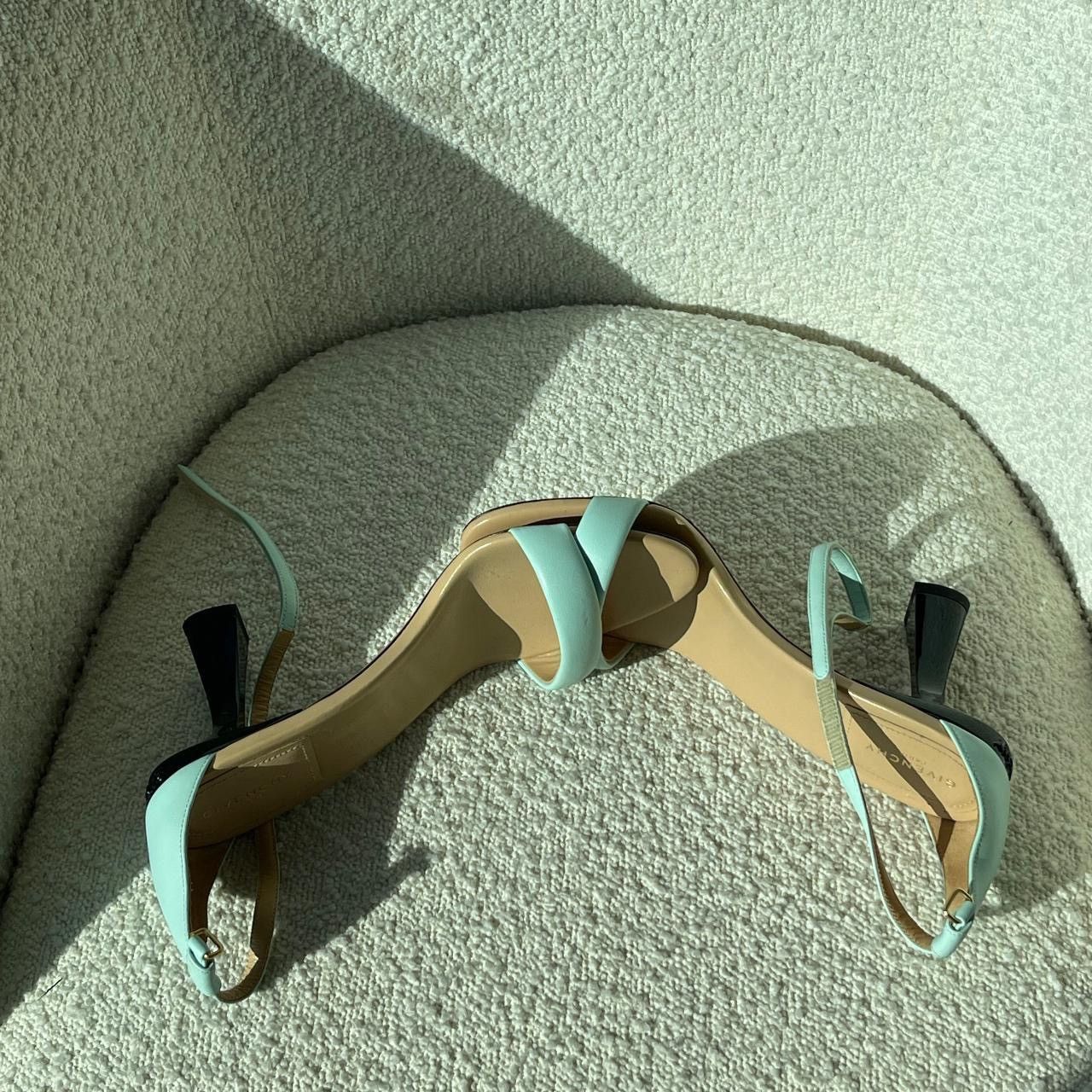 Givenchy GIVENCHY WOMEN'S CARENE ANKLE STRAP SANDALS IN AQUA MARINE Size US 9 / IT 39 - 4 Thumbnail