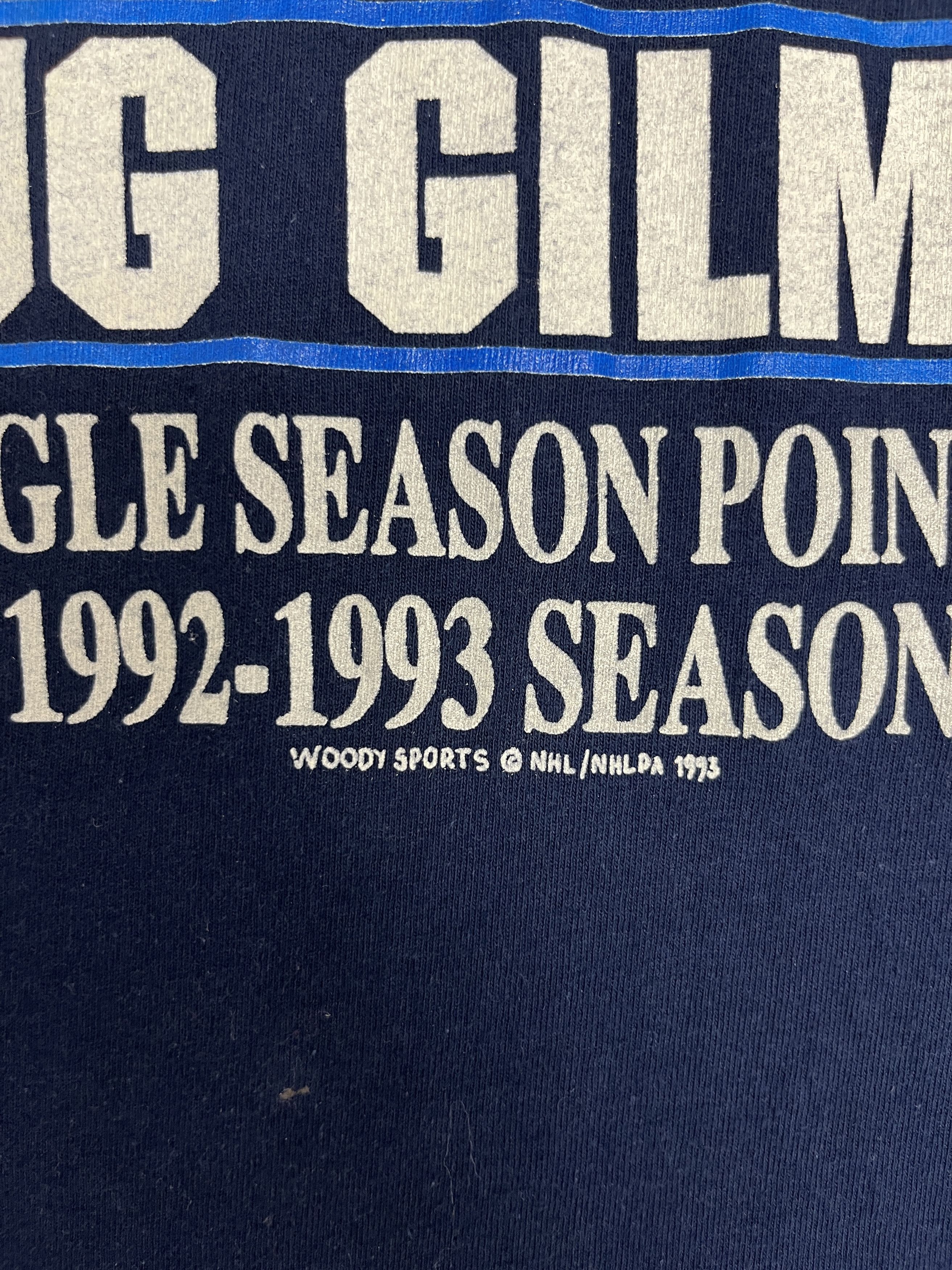 Vintage Toronto Maple Leafs Doug Gilmour Vintage Blue T-Shirt Tee Size US M / EU 48-50 / 2 - 3 Thumbnail