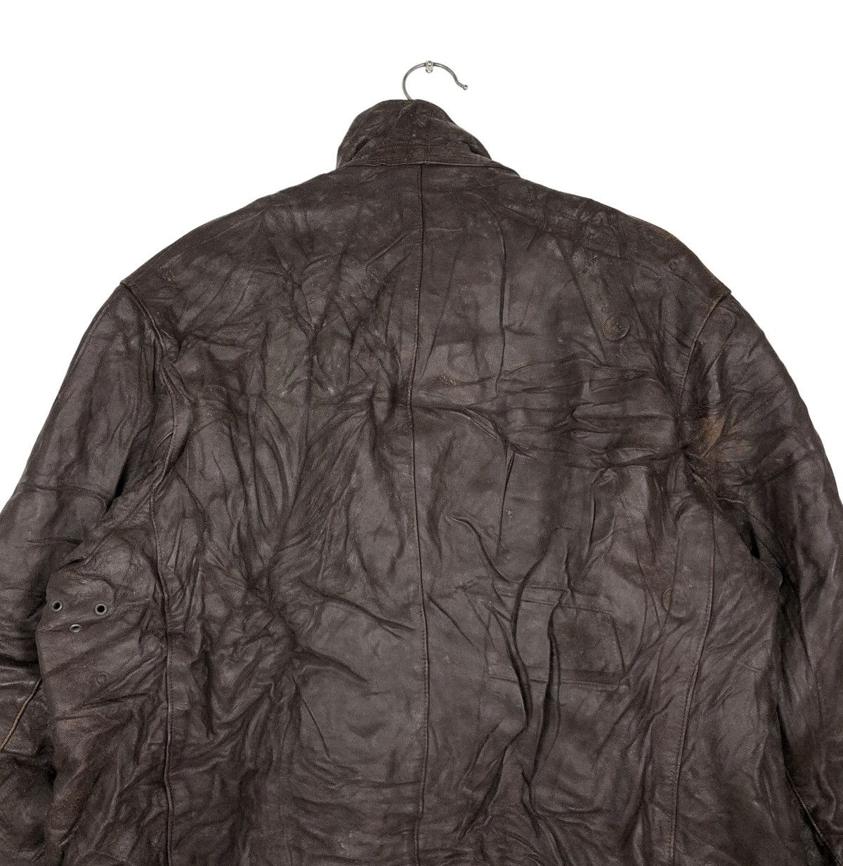 Vintage 🔥VINTAGE BIKER AERO LEATHER JACKET CARGO POCKET JAPAN Size US M / EU 48-50 / 2 - 9 Thumbnail