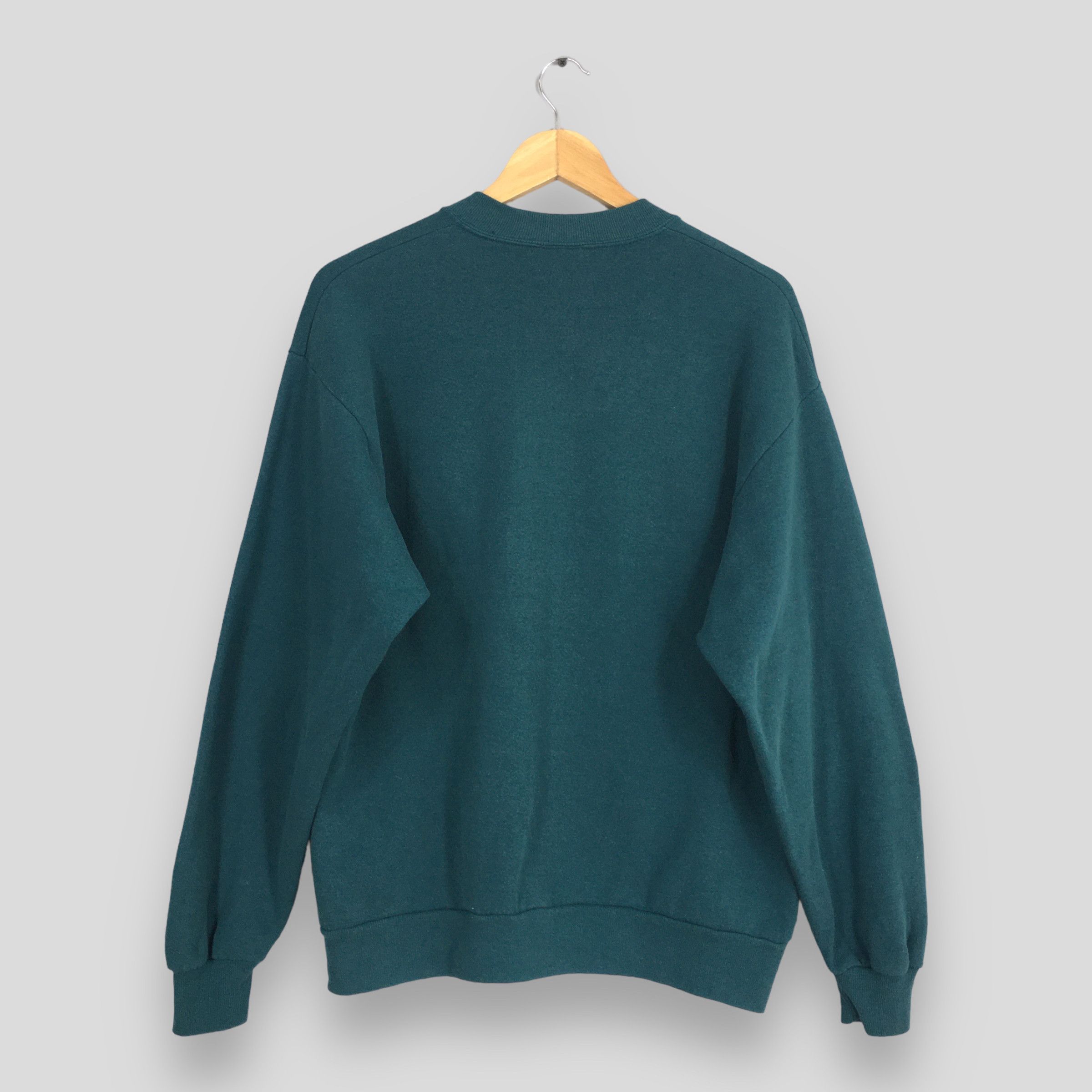 Jerzees Vintage 90s Jerzees Usa Green Plain Sweatshirt Medium Size US M / EU 48-50 / 2 - 7 Thumbnail