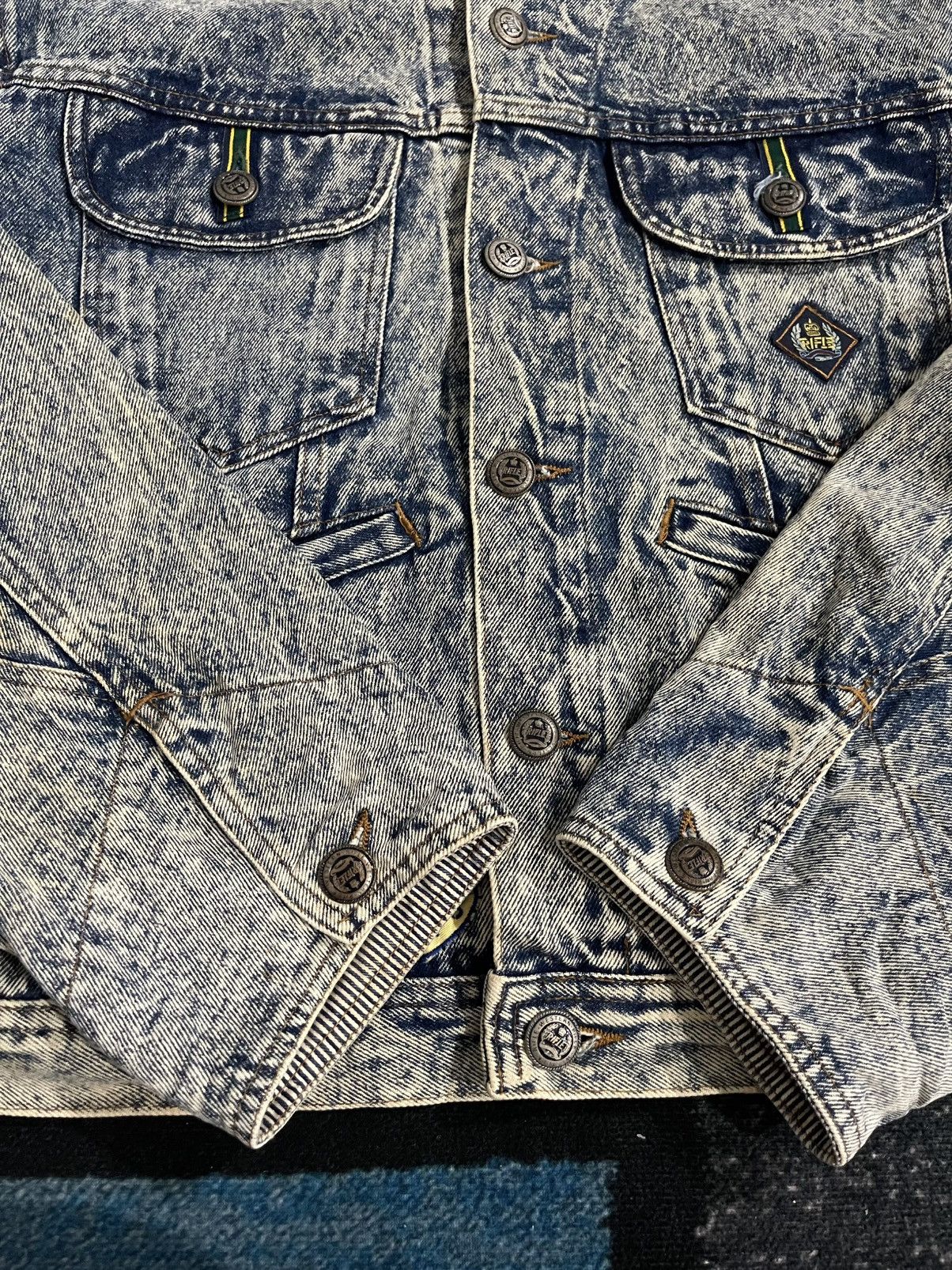 RIFLE Vintage Rifle Denim Jacket Size US L / EU 52-54 / 3 - 10 Thumbnail