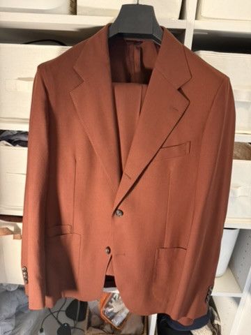 Aime Leon Dore × Drake's Single Breasted Wool Fresco Suit Size 44R - 1 Thumbnail