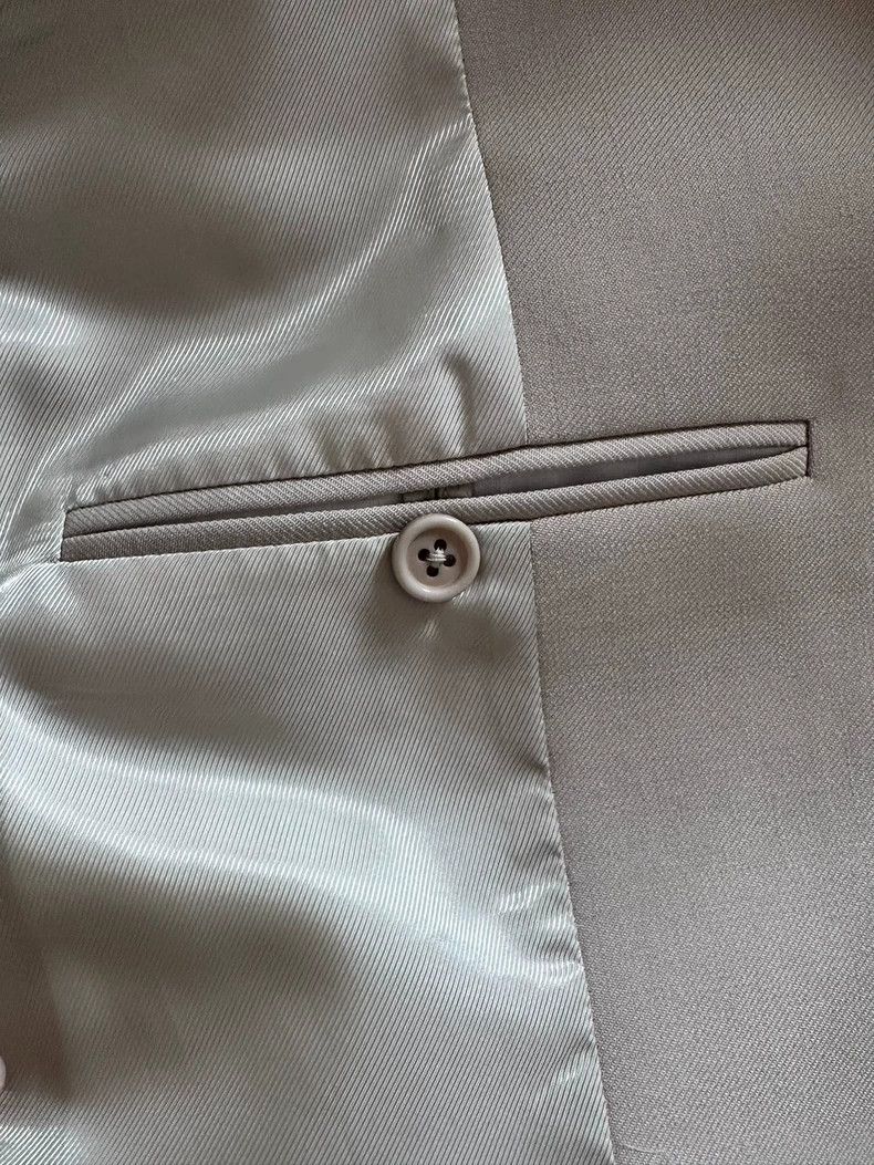 Helmut Lang Helmut Lang size 4A light beige wool blend suit jacket with Size XL / US 12-14 / IT 48-50 - 9 Thumbnail