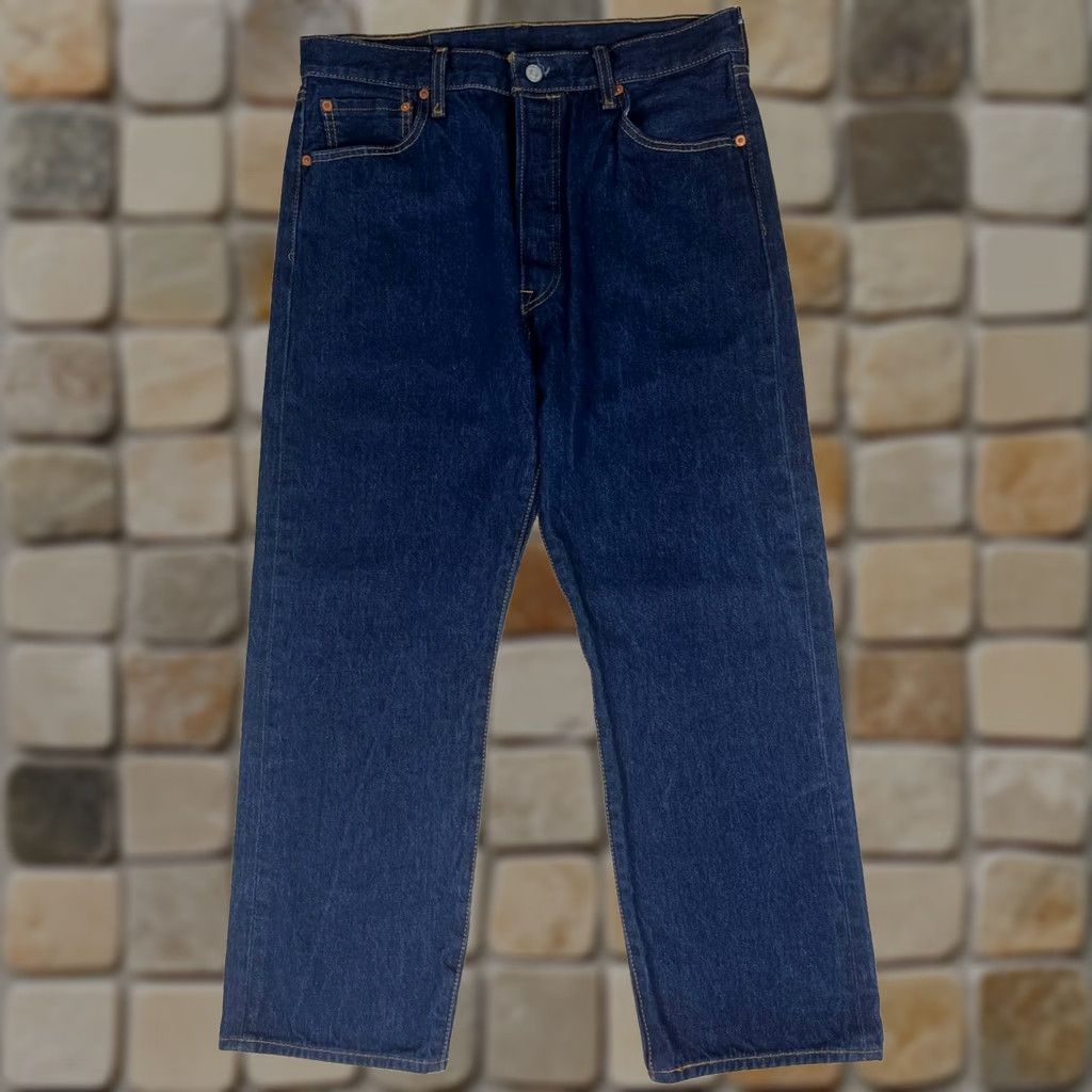 Levi's Levi's 501 Jeans Straight Denim Dark Blue 36x30 Men’s Jeans Regular Modern 5-Pocket Belt Loops Pants Size US 36 / EU 52 - 1 Thumbnail