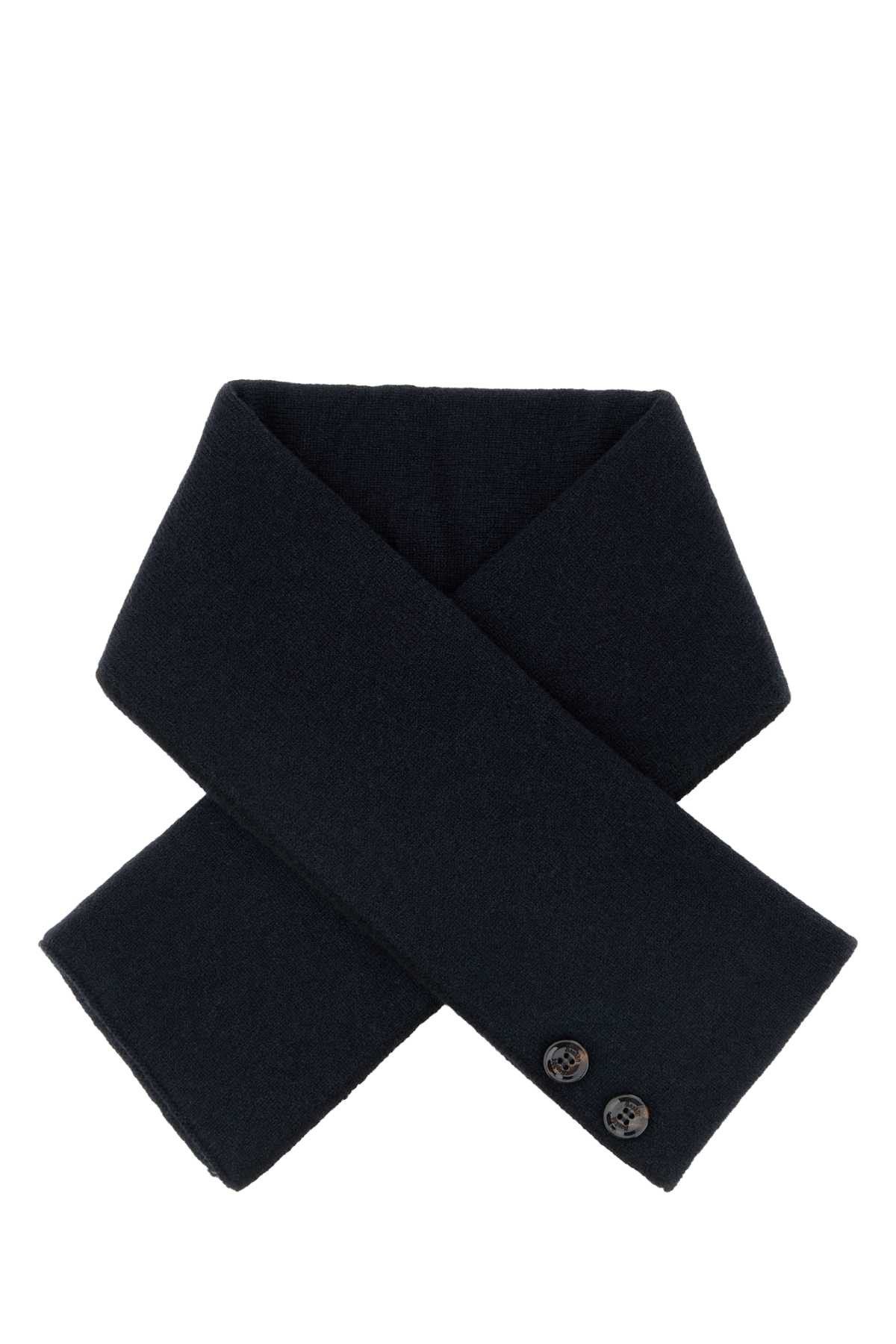 MooRER Navy Blue Cashmere Scarf Size ONE SIZE - 1 Thumbnail