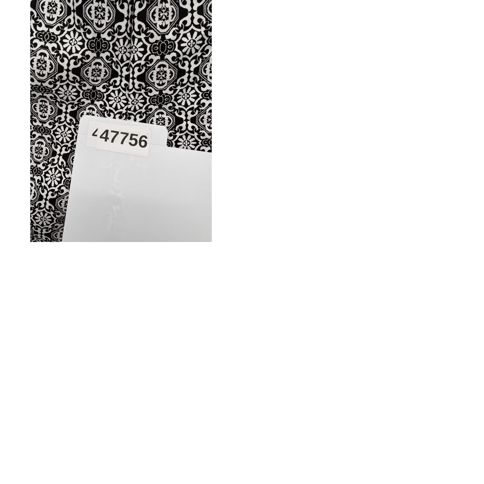 Vintage Chicos Secret Stretch Tiles Dress Pants Womens 3.5S Black White Straight Leg NWT Size 40" / US 18 - 10 Thumbnail