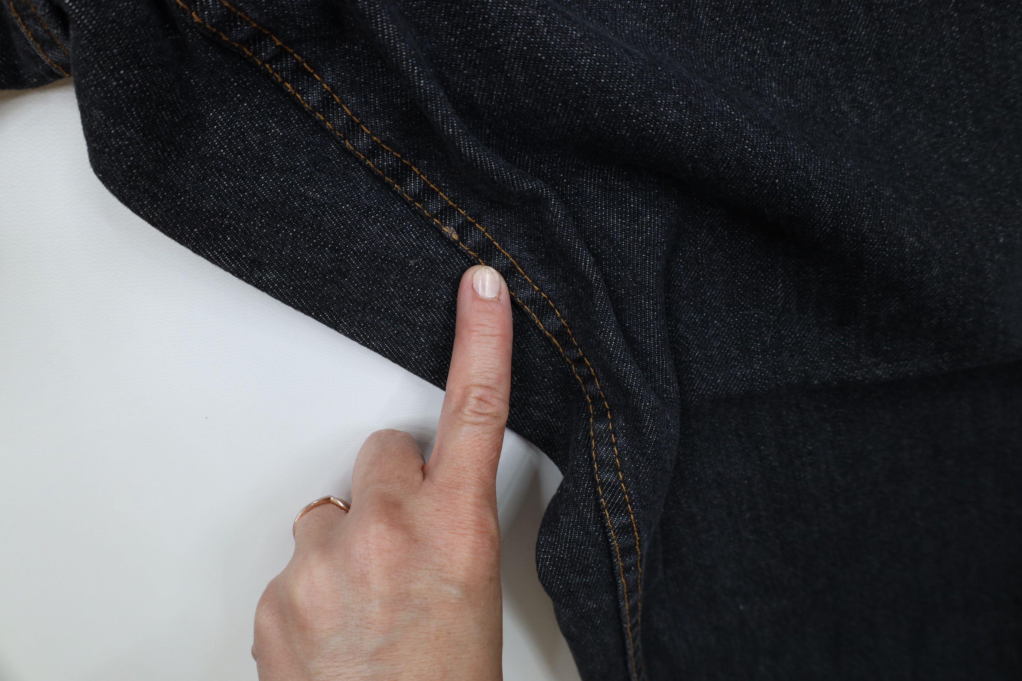 Eddie Bauer Vintage 90s Eddie Bauer Wide Leg Denim Jeans Black Cotton Size US 38 / EU 54 - 5 Thumbnail