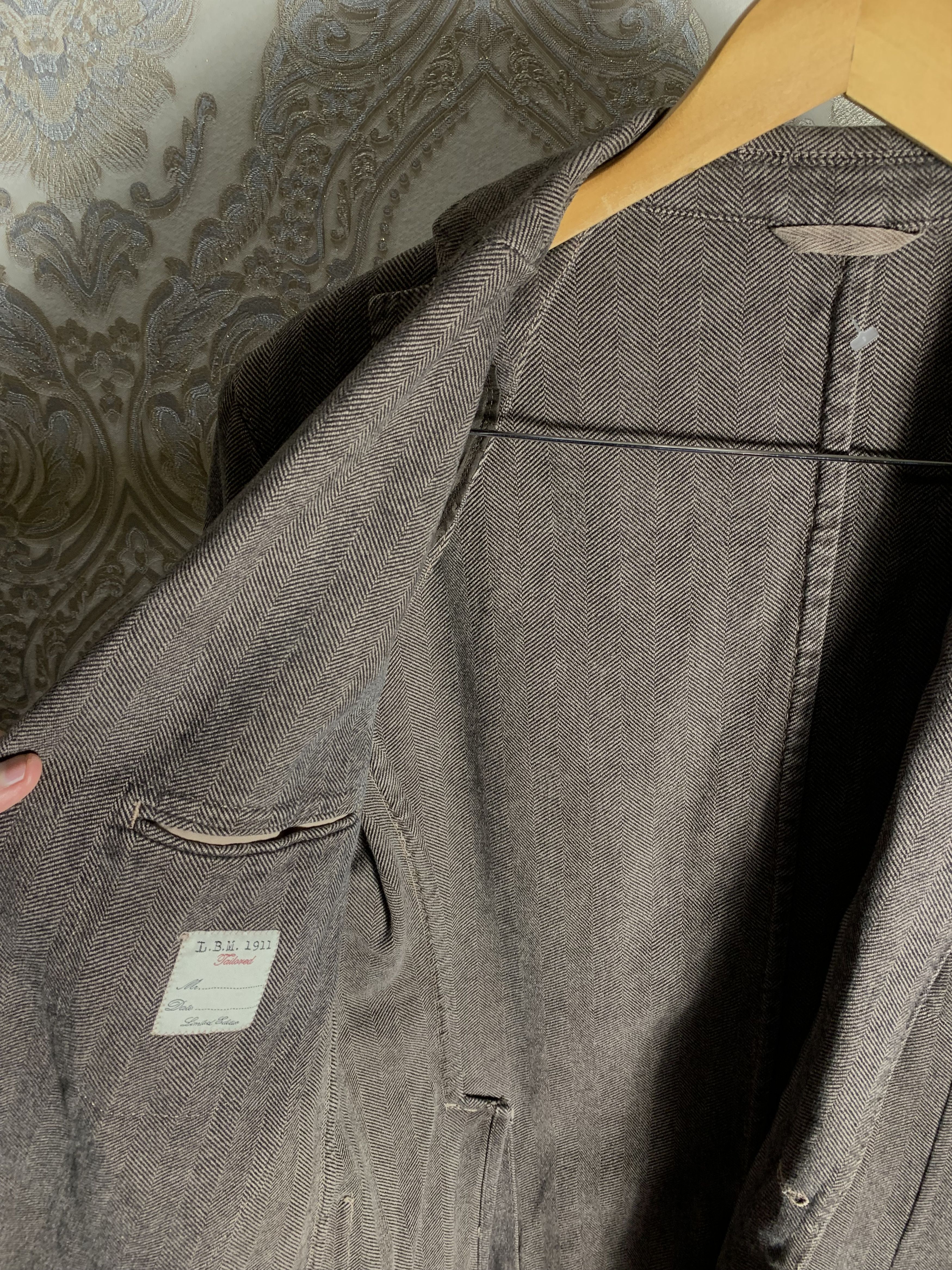 L.B.M. 1911 VINTAGE L.B.M 1911 LIMITED EDITION WOOL DESIGNER BLAZER 90s Size 54R - 4 Thumbnail