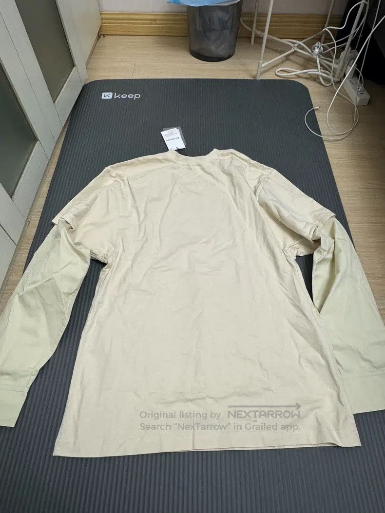 Balenciaga Balenciaga Light Yellow Two-Piece Long Sleeve T-Shirt Size US S / EU 44-46 / 1 - 1 Thumbnail