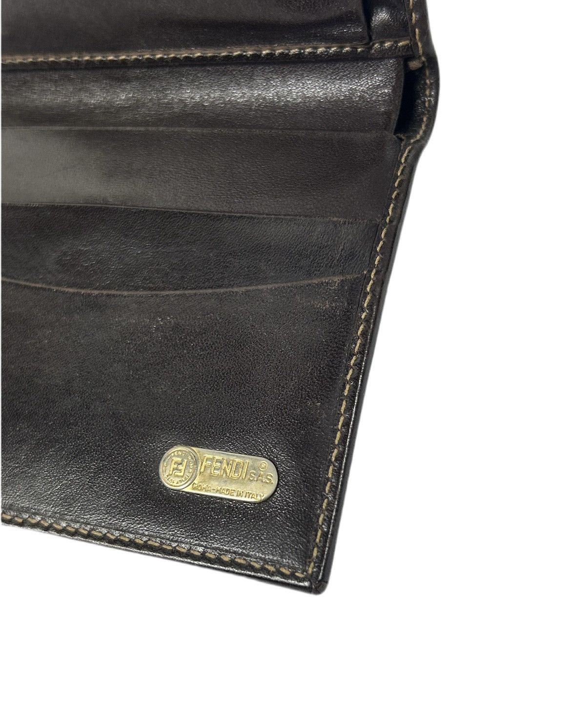 Fendi Fendi Zucca Monogram Trifold Wallet Size ONE SIZE - 5 Thumbnail