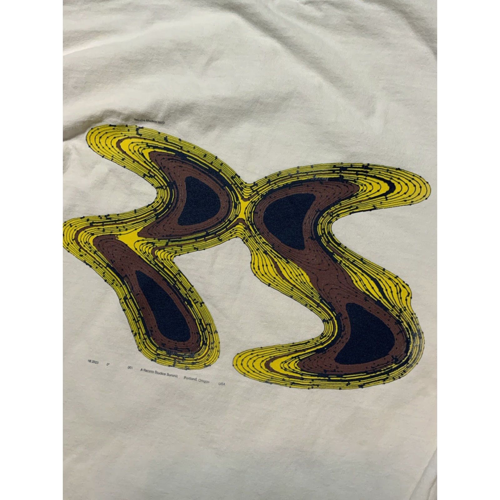 Los Angeles Apparel Recess Studios Summit 2023 Portland Oregon Trail Graphic L/S White T-Shirt Sz. L Size US L / EU 52-54 / 3 - 2 Thumbnail