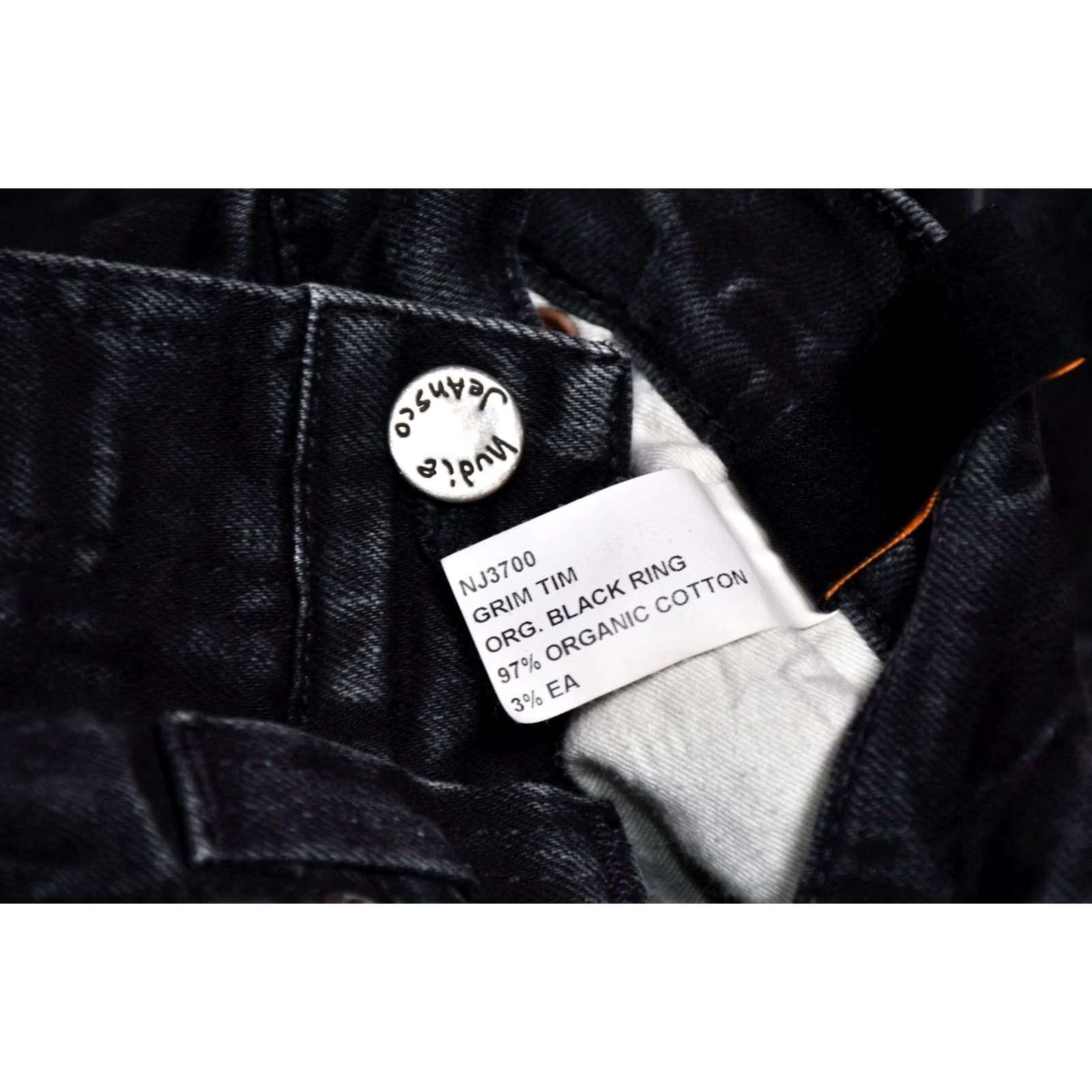 Nudie Jeans Nudie Jeans Grim Tim Black Ring Skinny Jeans W34/L32 Mens Regular Slim appx 34x32 Dark Denim 99%OrgCotton 1%Elastane Vintage No Size US 34 / EU 50 - 6 Thumbnail