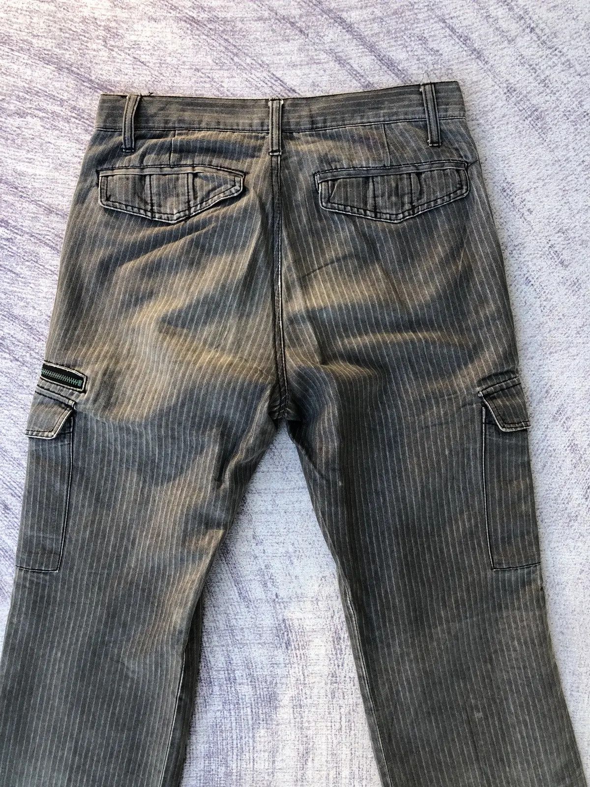 Japanese Brand × Vintage Vintage Cargo Pants Stripe 6 Pocket Tactical Utility Size US 30 / EU 46 - 9 Thumbnail